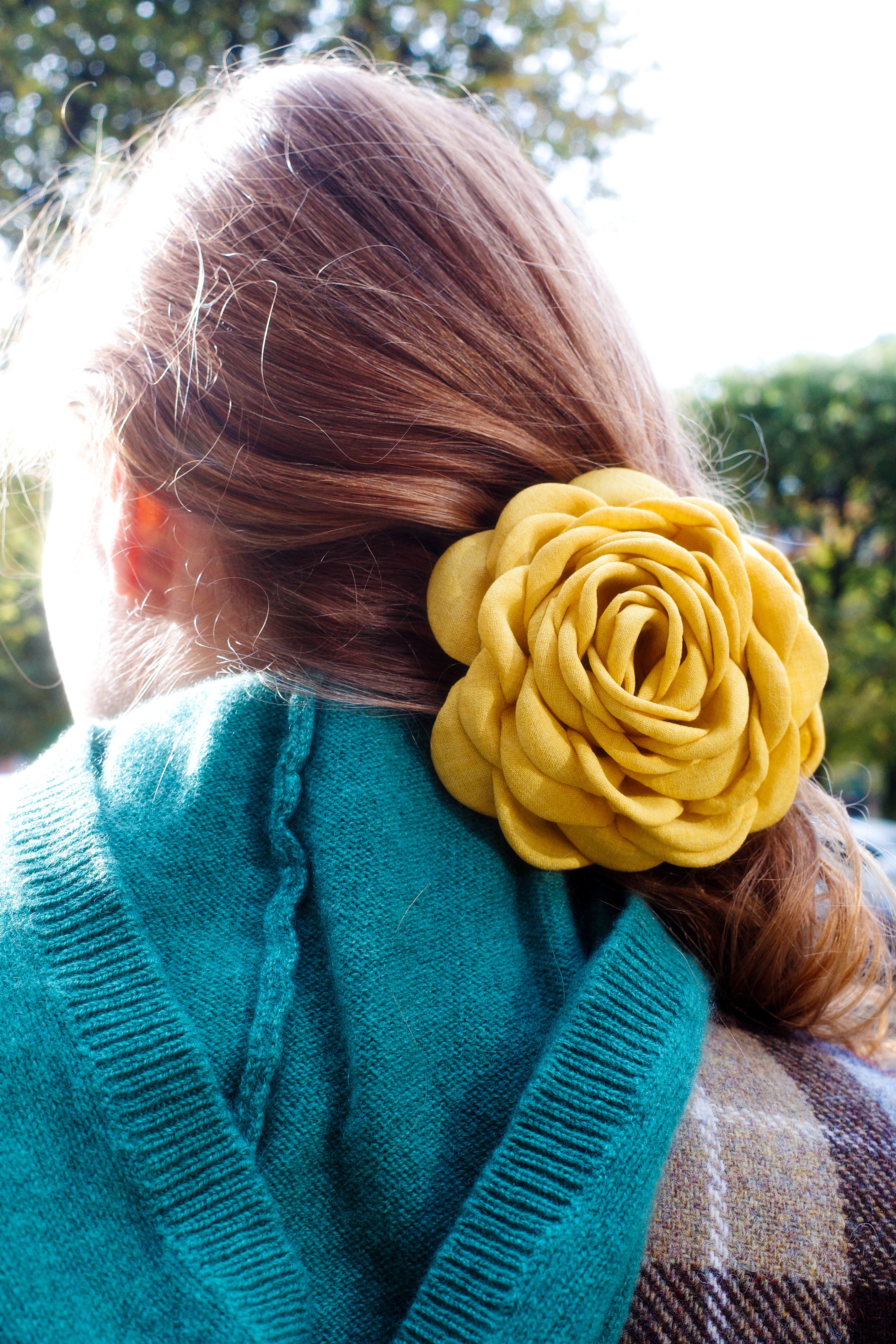 Rosie Hair Clip - Mustard