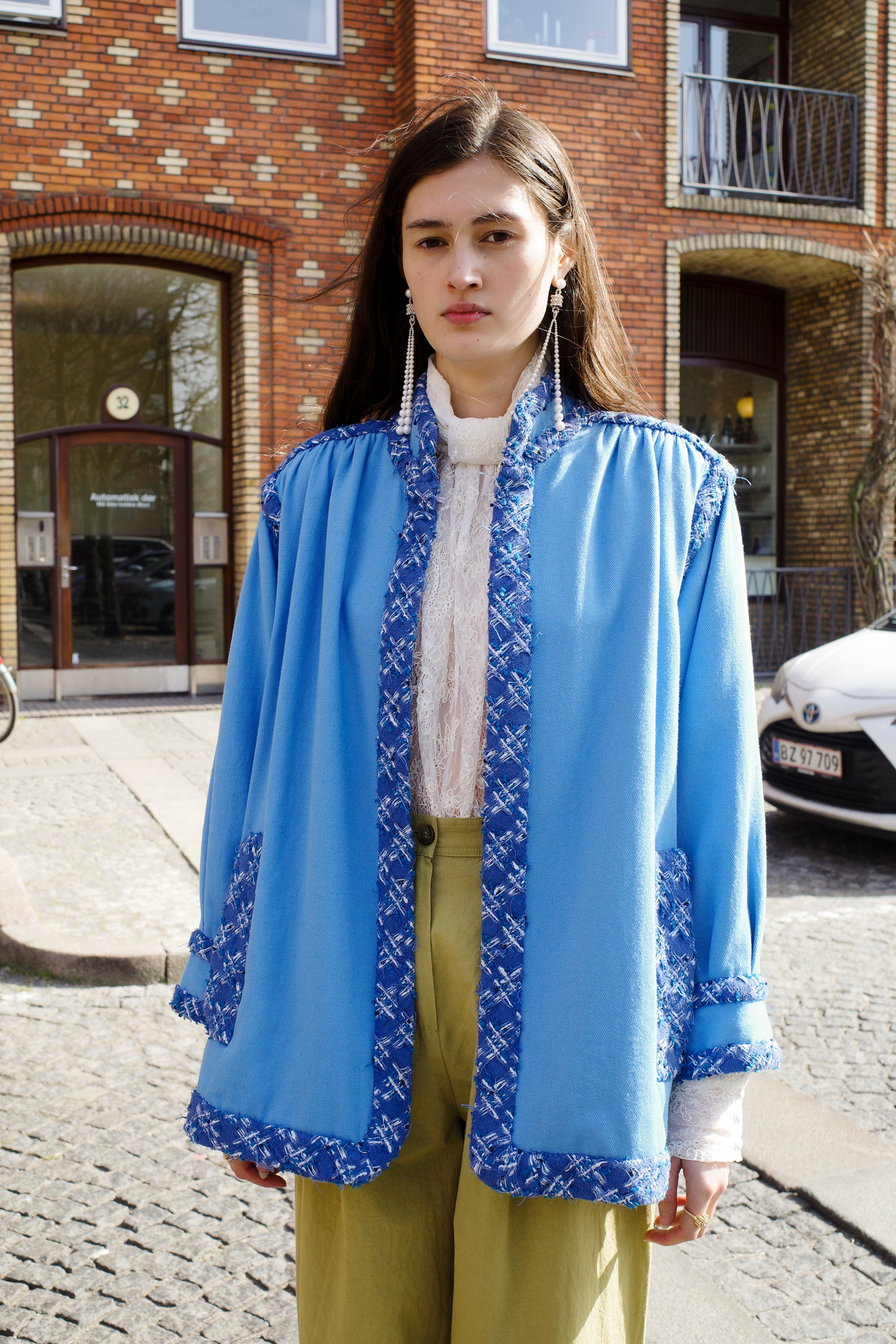 Short Gaia Coat - Blue one-of-a-kind