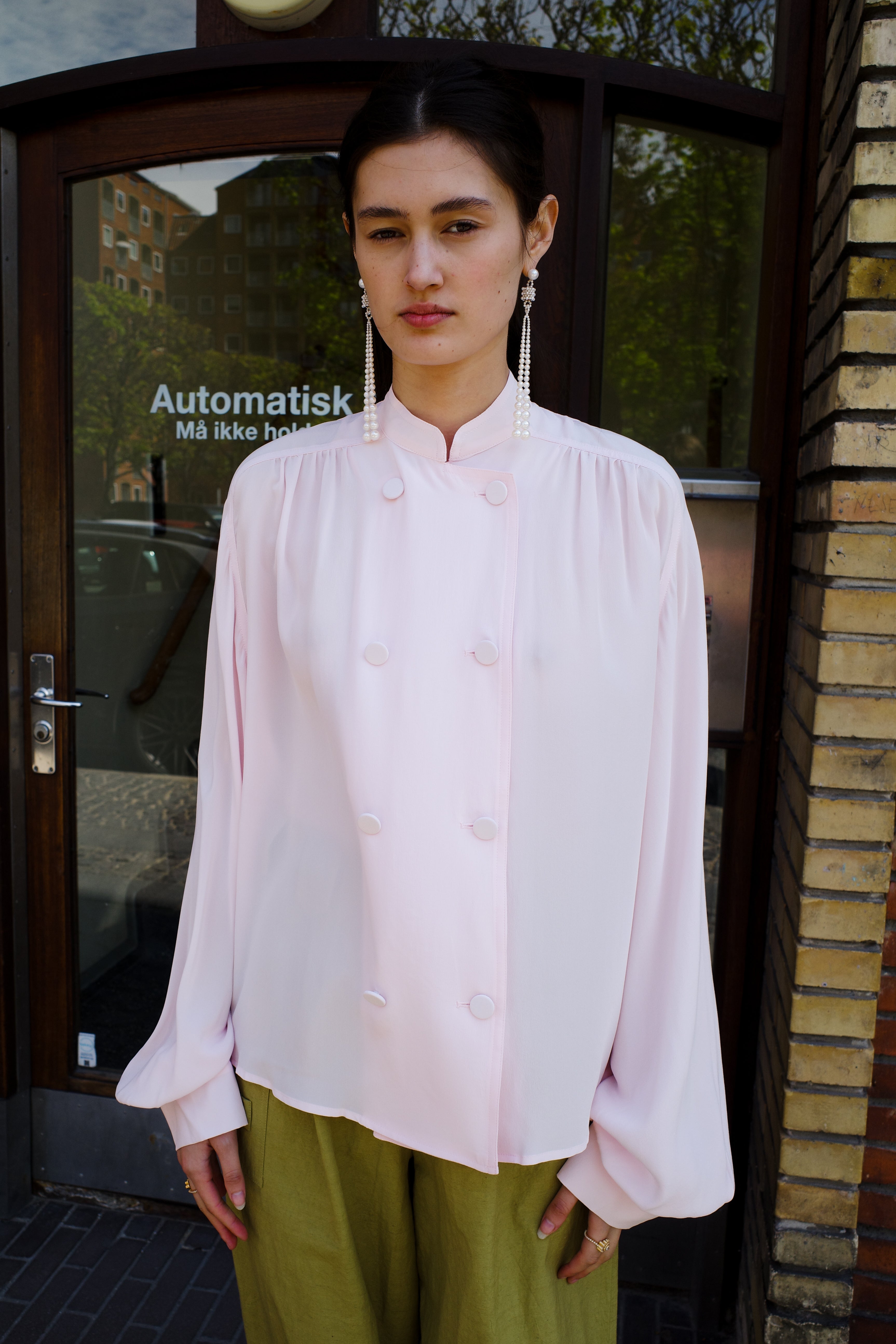 Susan Shirt - Silk - Pale Pink