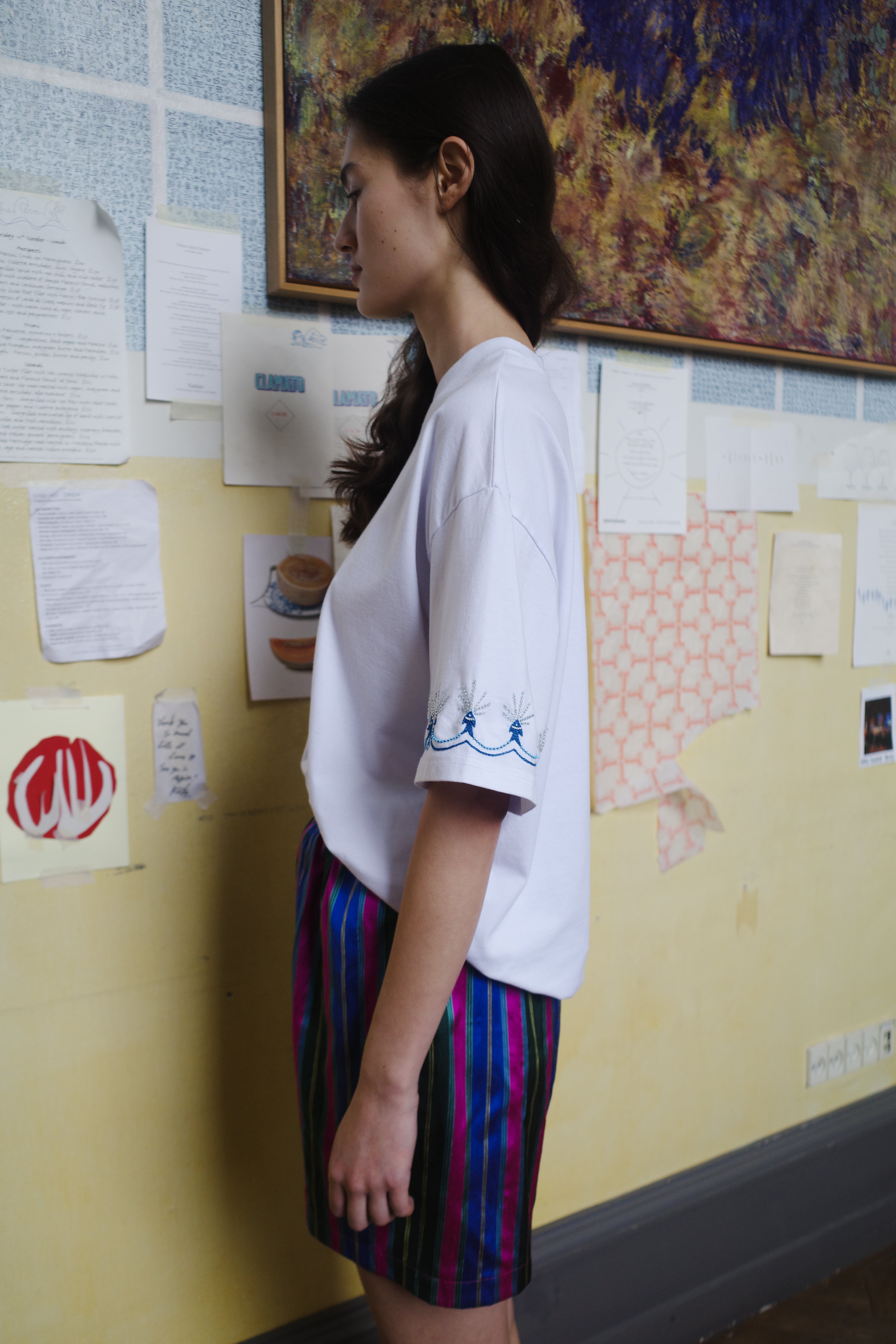 FREDDIE T-SHIRT COTTON WHITE - FISH BOARDER