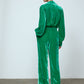 The Bonsai Shirt is made in a luxurious silk velvet fabric with a heavy fall and a deep emerald green color. The Shirt features long draped sleeves, a deep-cut oversized shirt collar, and buttons on the front.   Style it with jeans and a colorful belt, or match it with the Elisabeth Pants in emerald green Silk Velvet for parties, dinners, and special occasions.    Material: 20% silk, 80% viscose.  The model is 179cm (5'10") and wears size S.