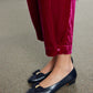 Caro Editions The Bonsai Pants are made in a luxurious silk velvet fabric with a heavy fall and feature an elastic band at the top.   Style them slightly pulled up to reveal the ankles, together with a matching Bonsai Shirt in Silk Velvet for parties, dinners, and special occasions.    Material: 80% Viscose, 20% Silk.