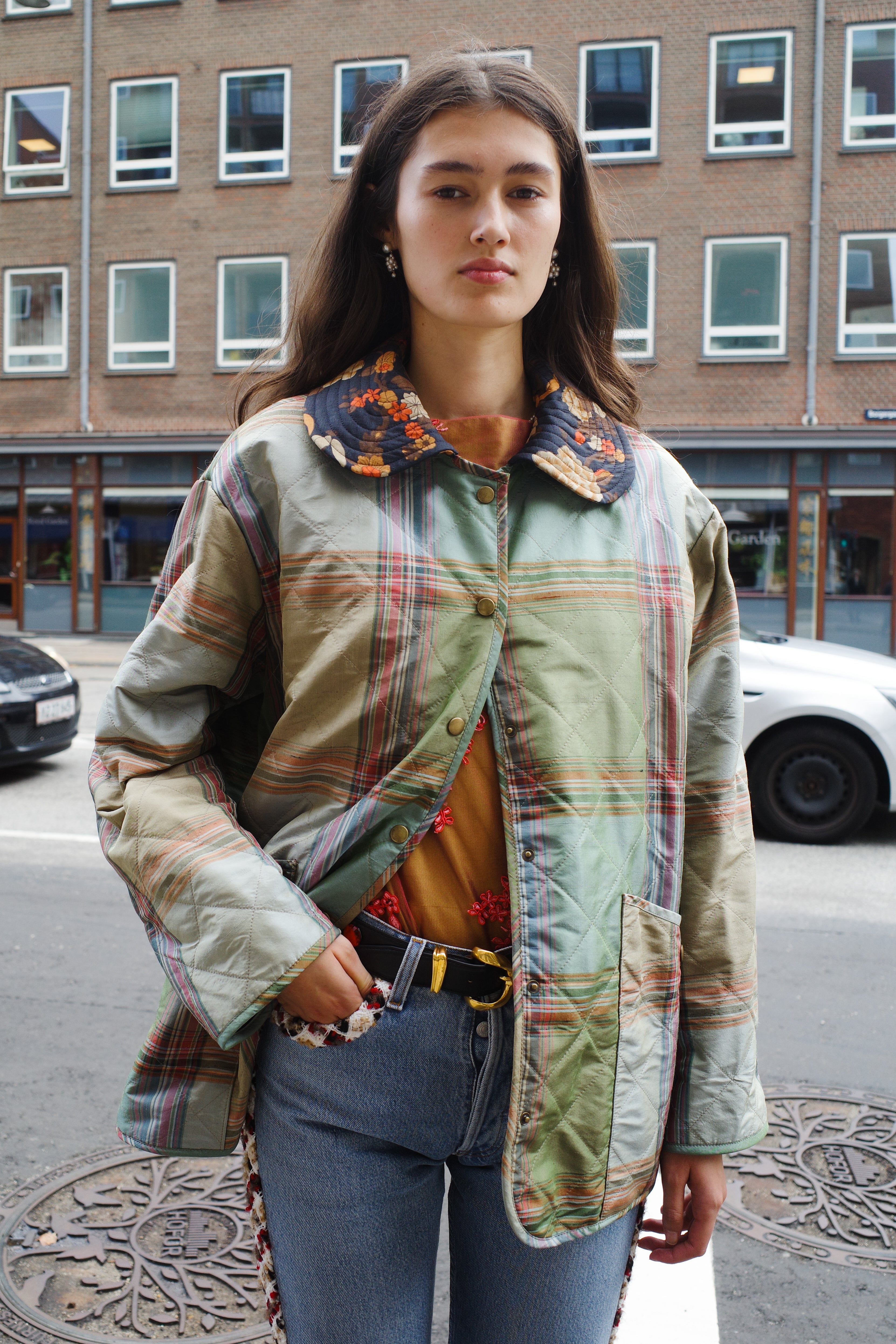 Alma quilted silk jacket