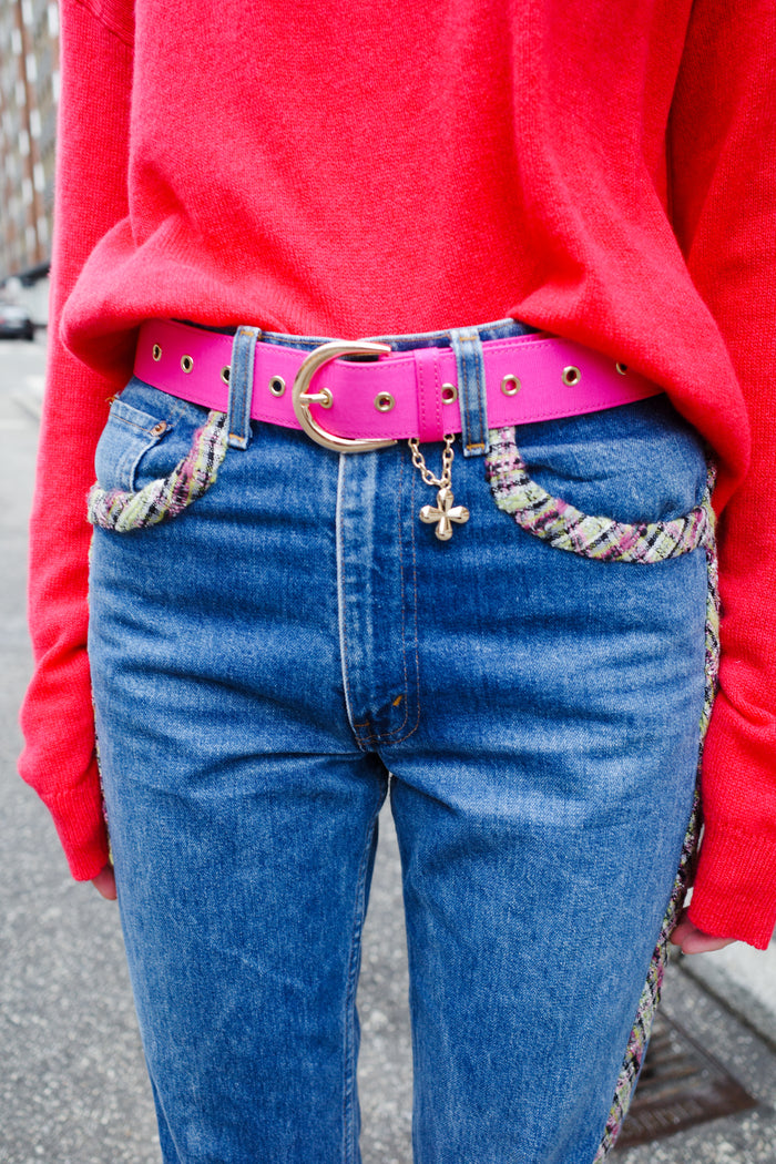 Caro Editions Snoopy Belt - Bright Pink