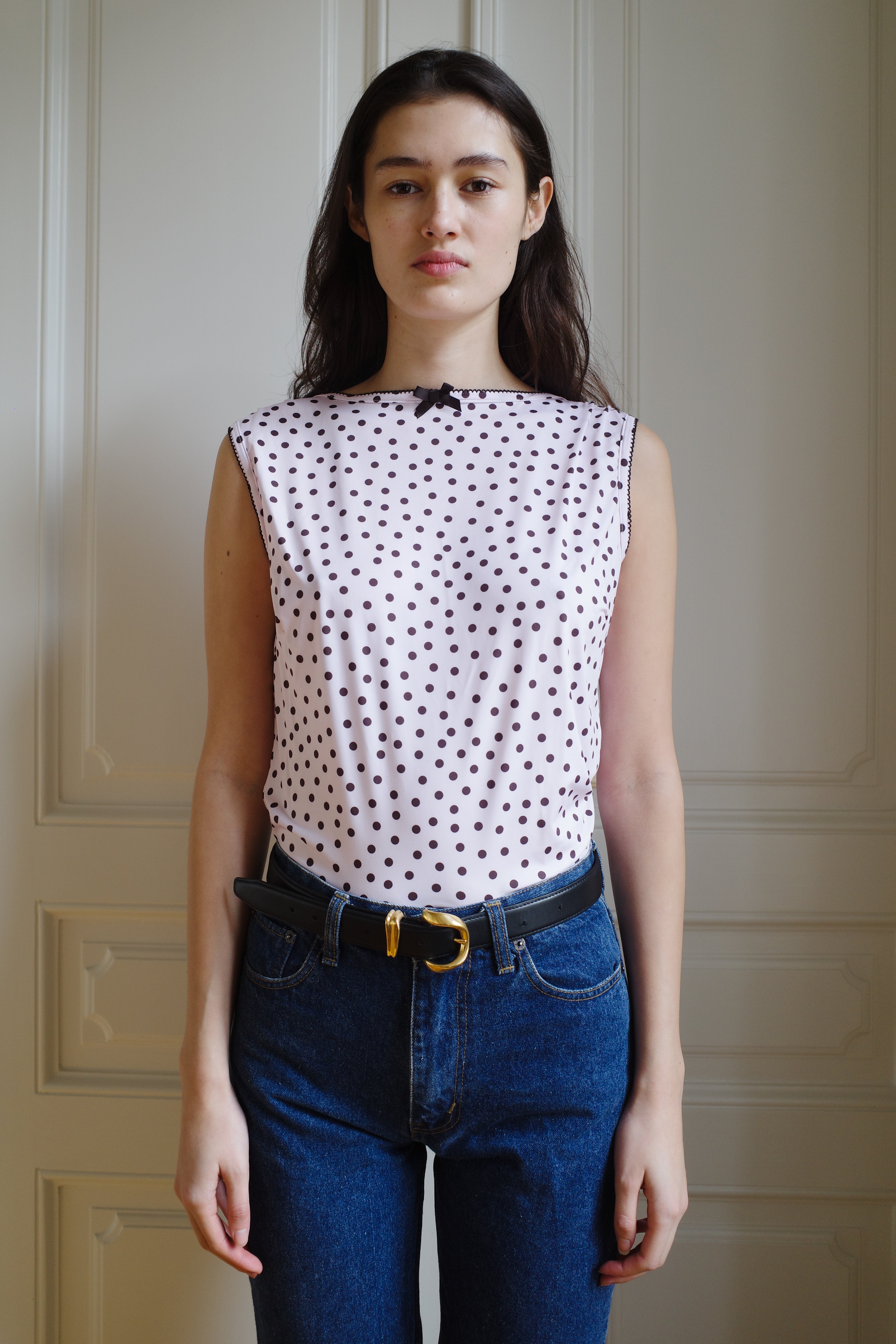 Alexa Top Jersey Pink Dots