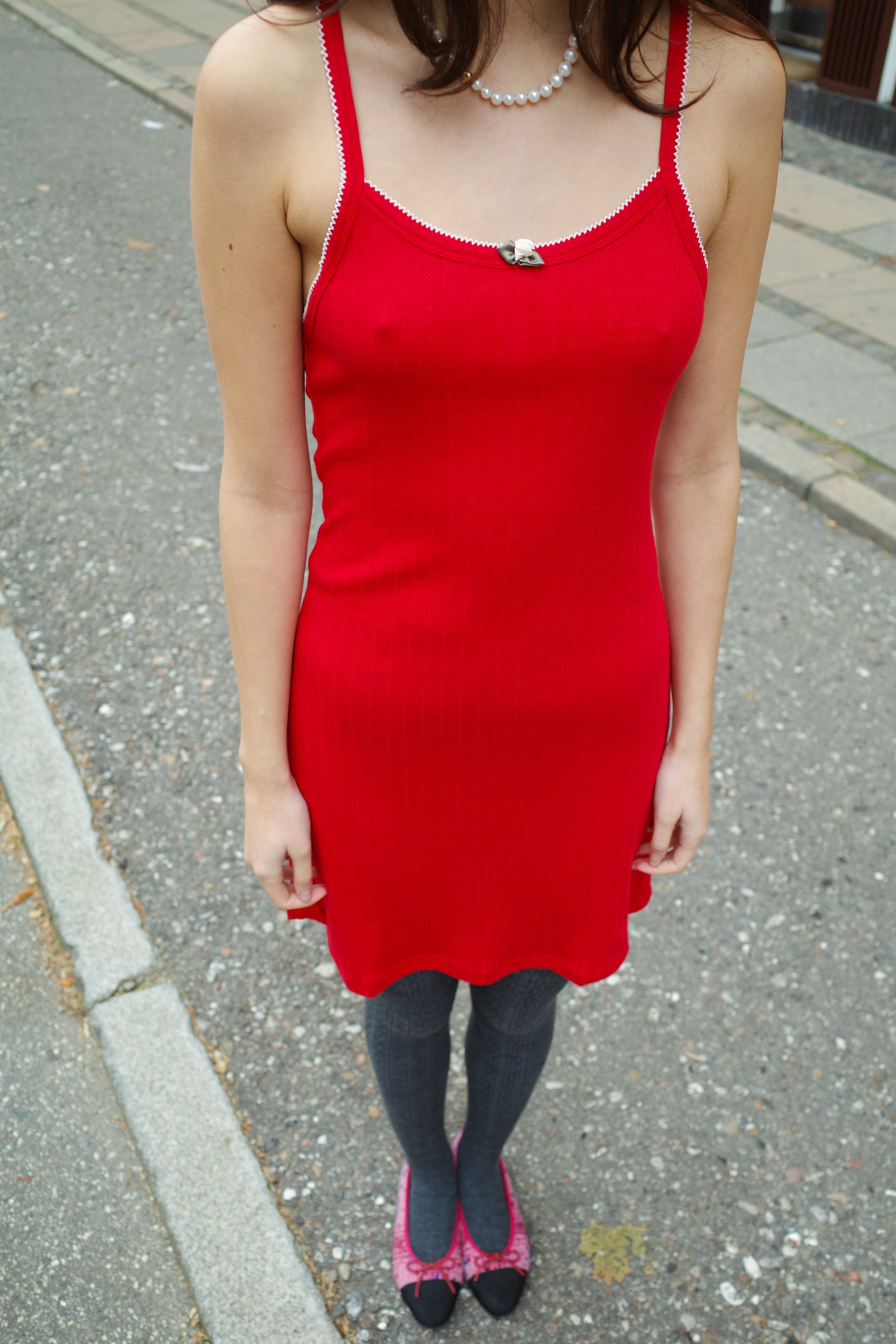Caro Slip Dress - Red
