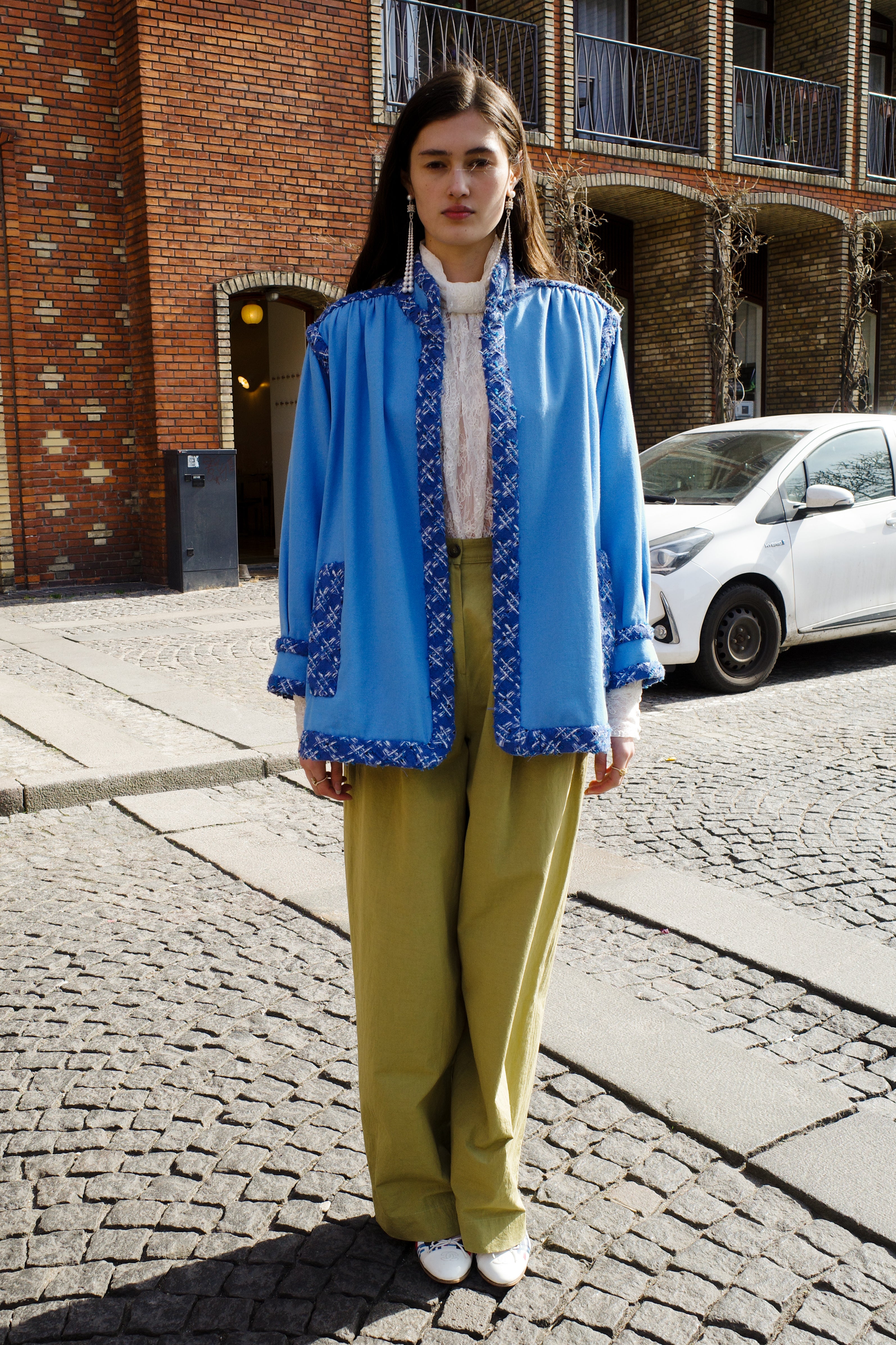 Short Gaia Coat - Blue one-of-a-kind