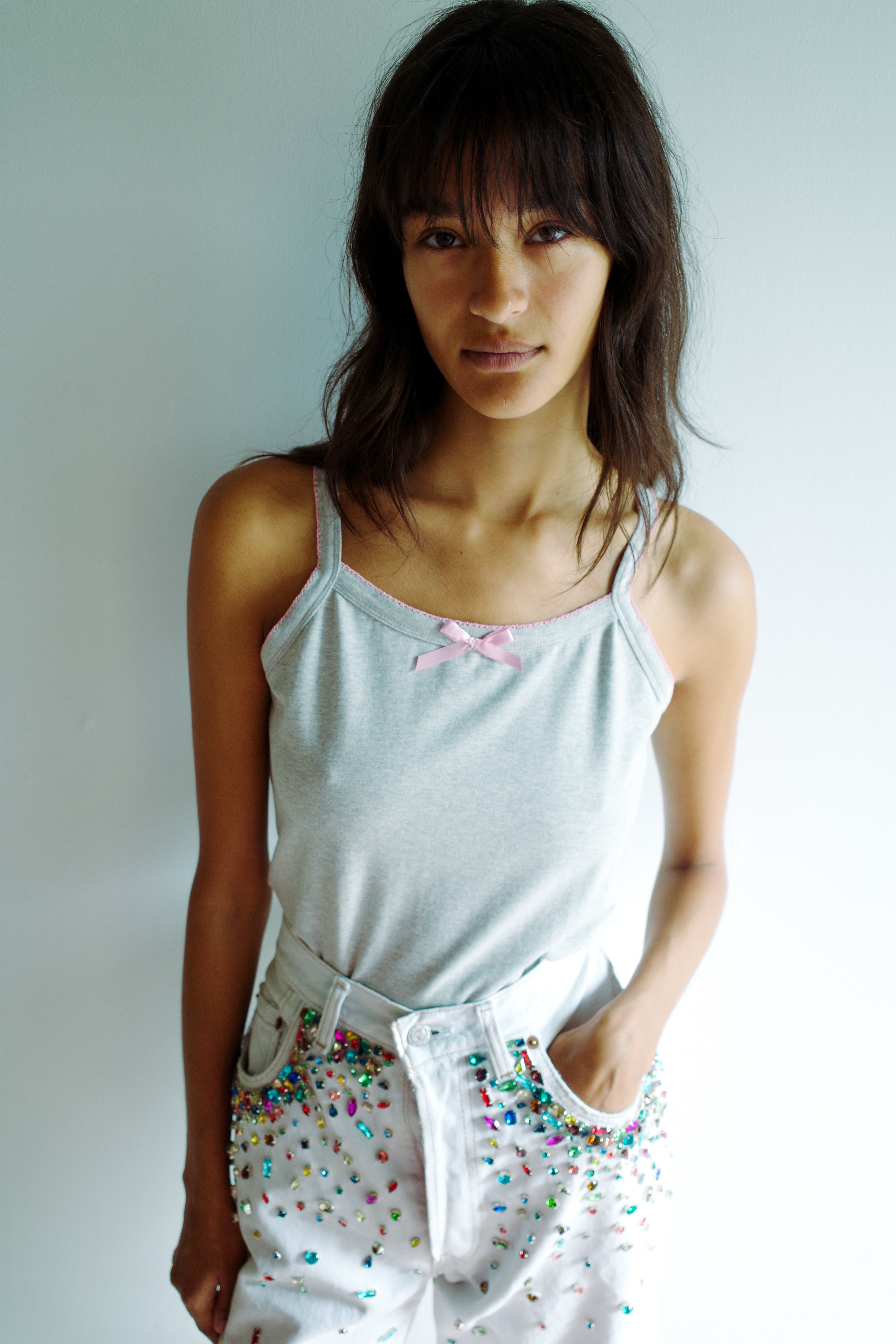 Caro Tank - Grey Melange