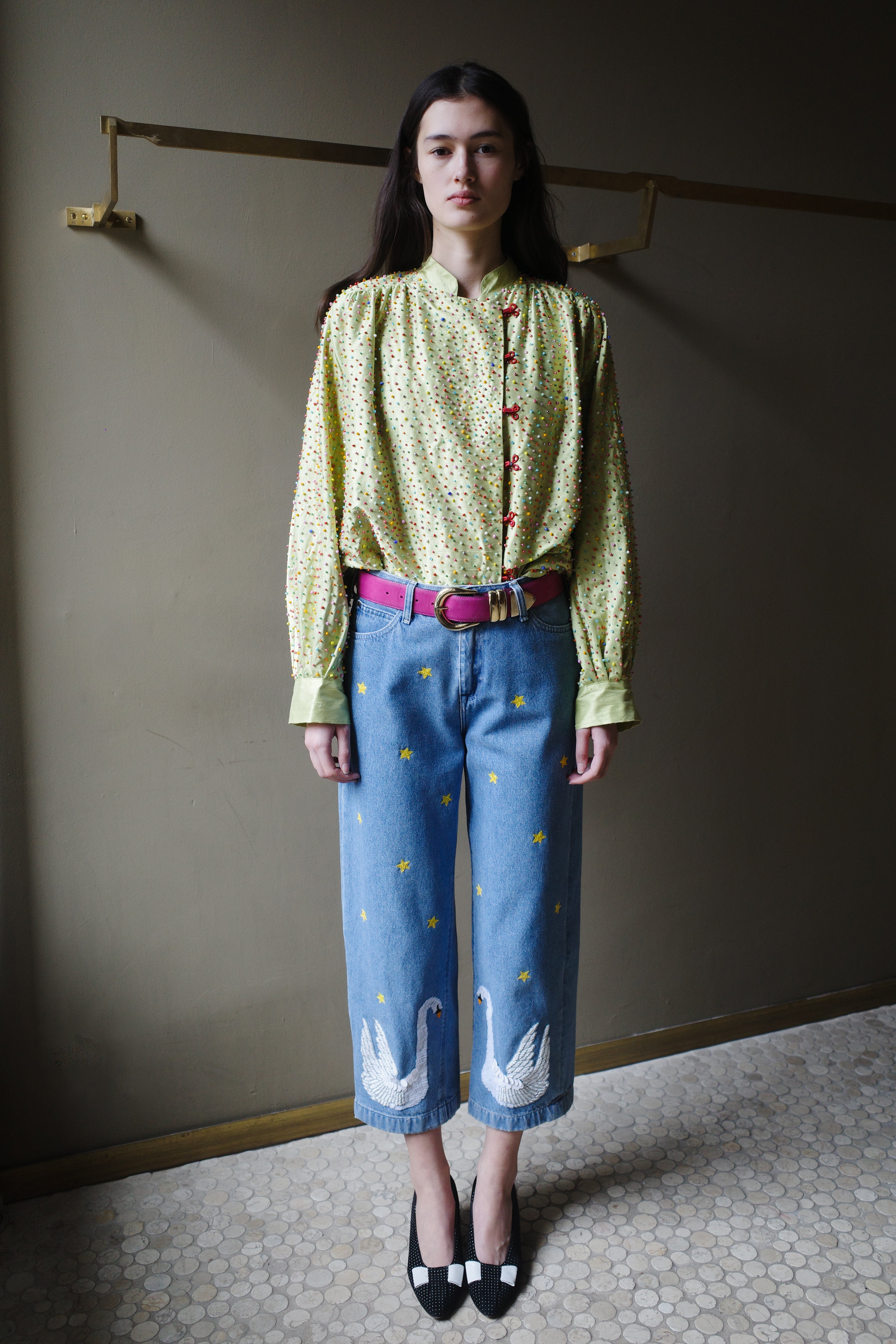 Upcycled denim jeans - One of a kind