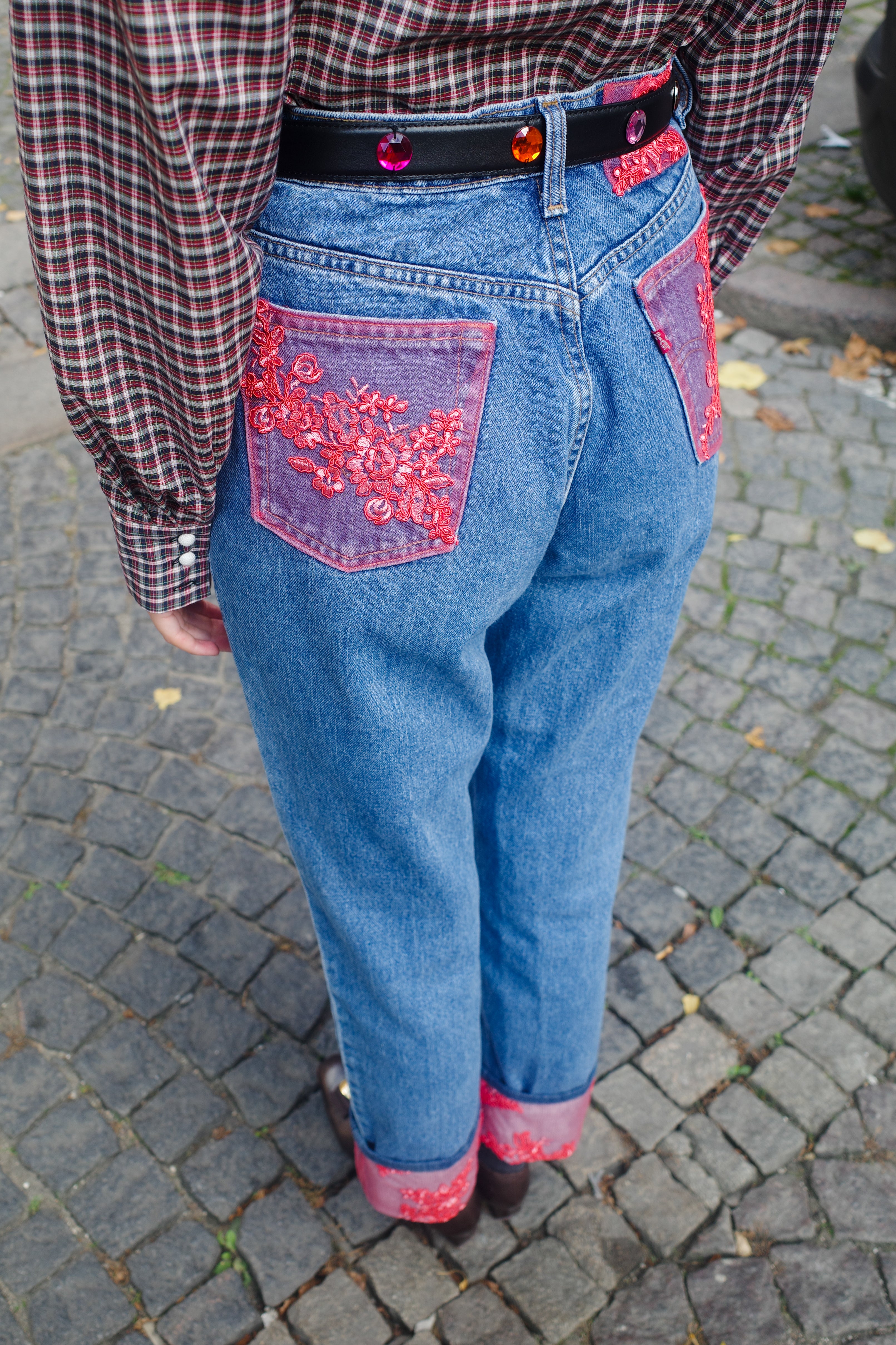 UPCYKLED denim jeans - one of a kind