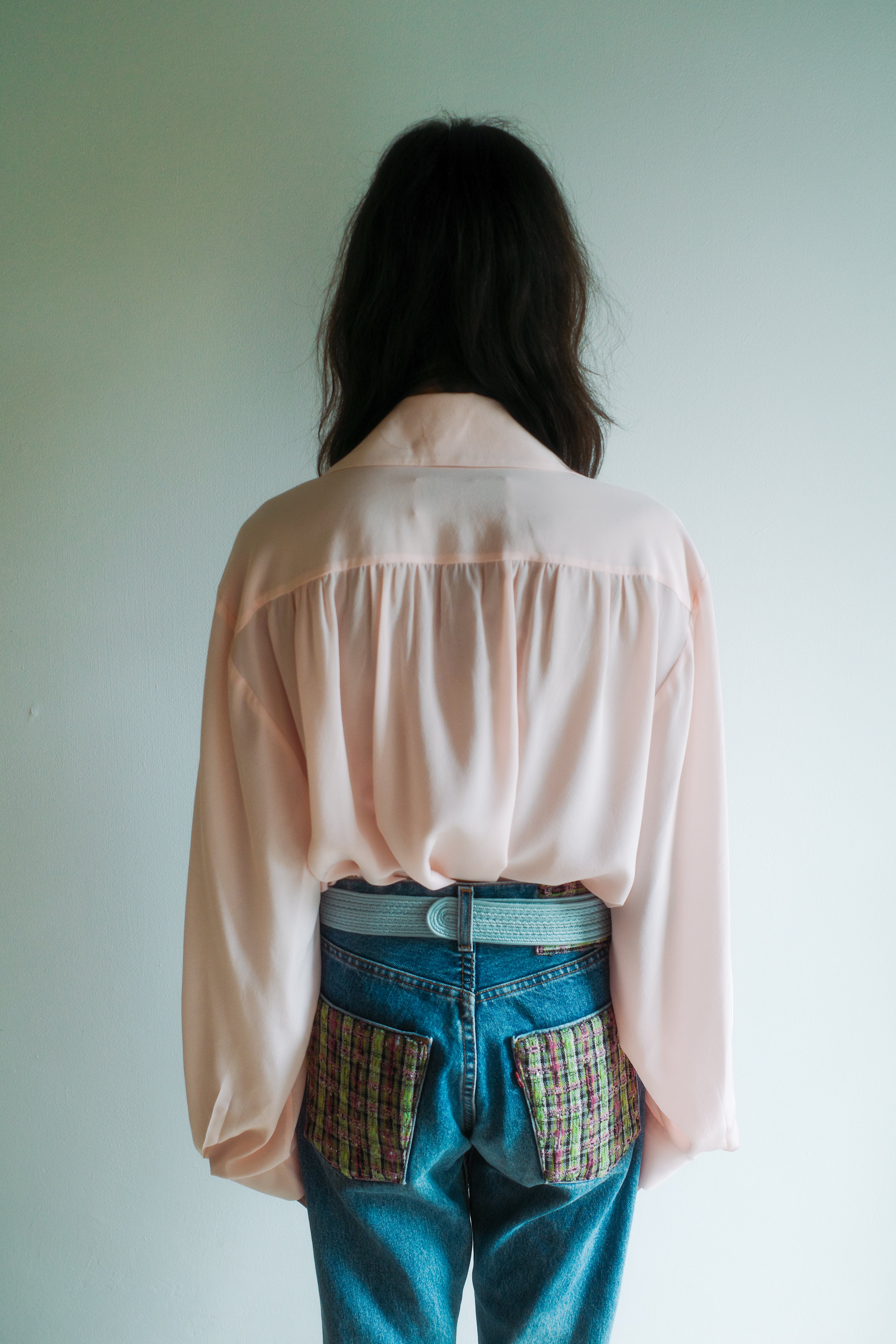Bonsai Shirt - Pale Pink Silk