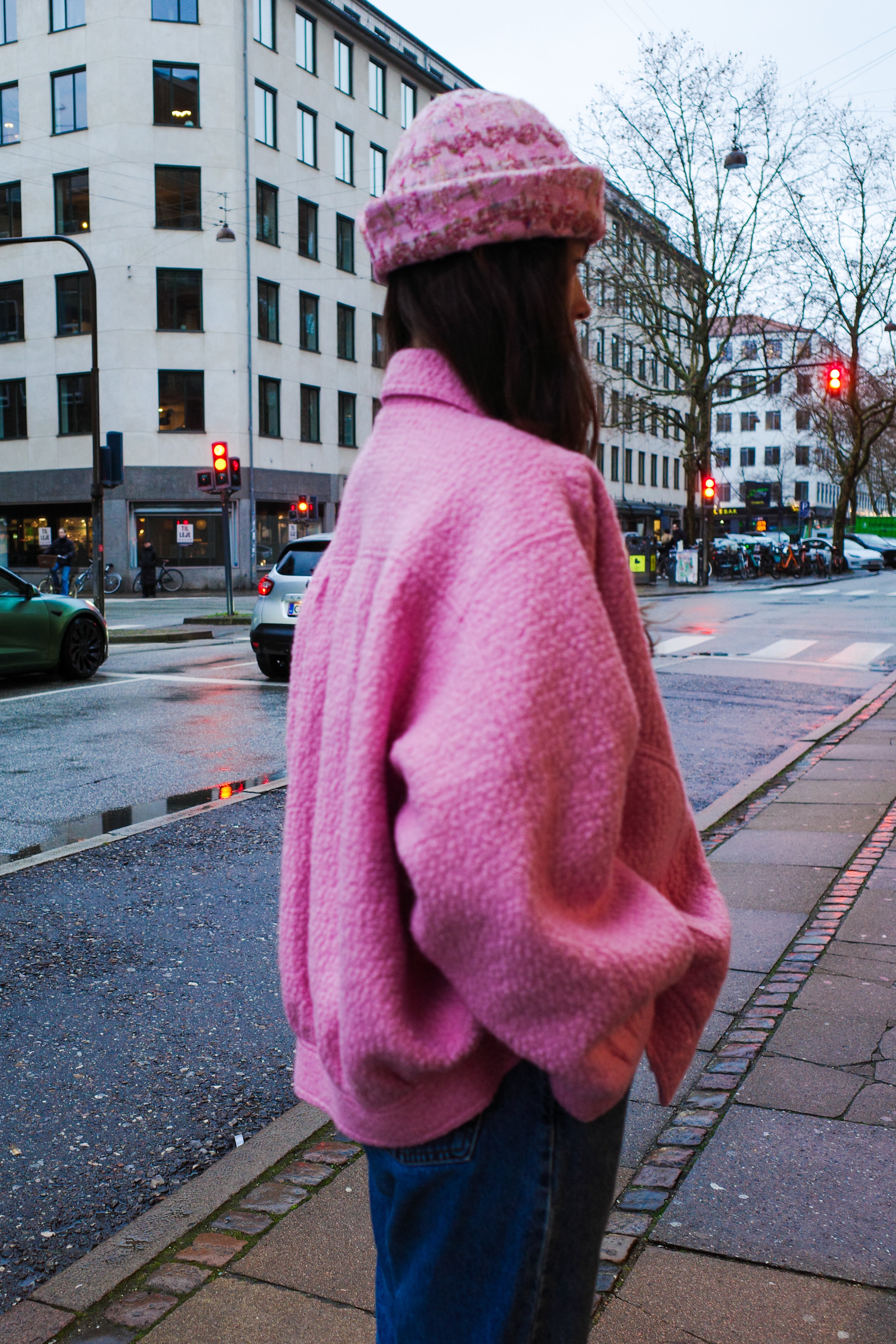 Mimi Jacket - Pink Wool Boucle