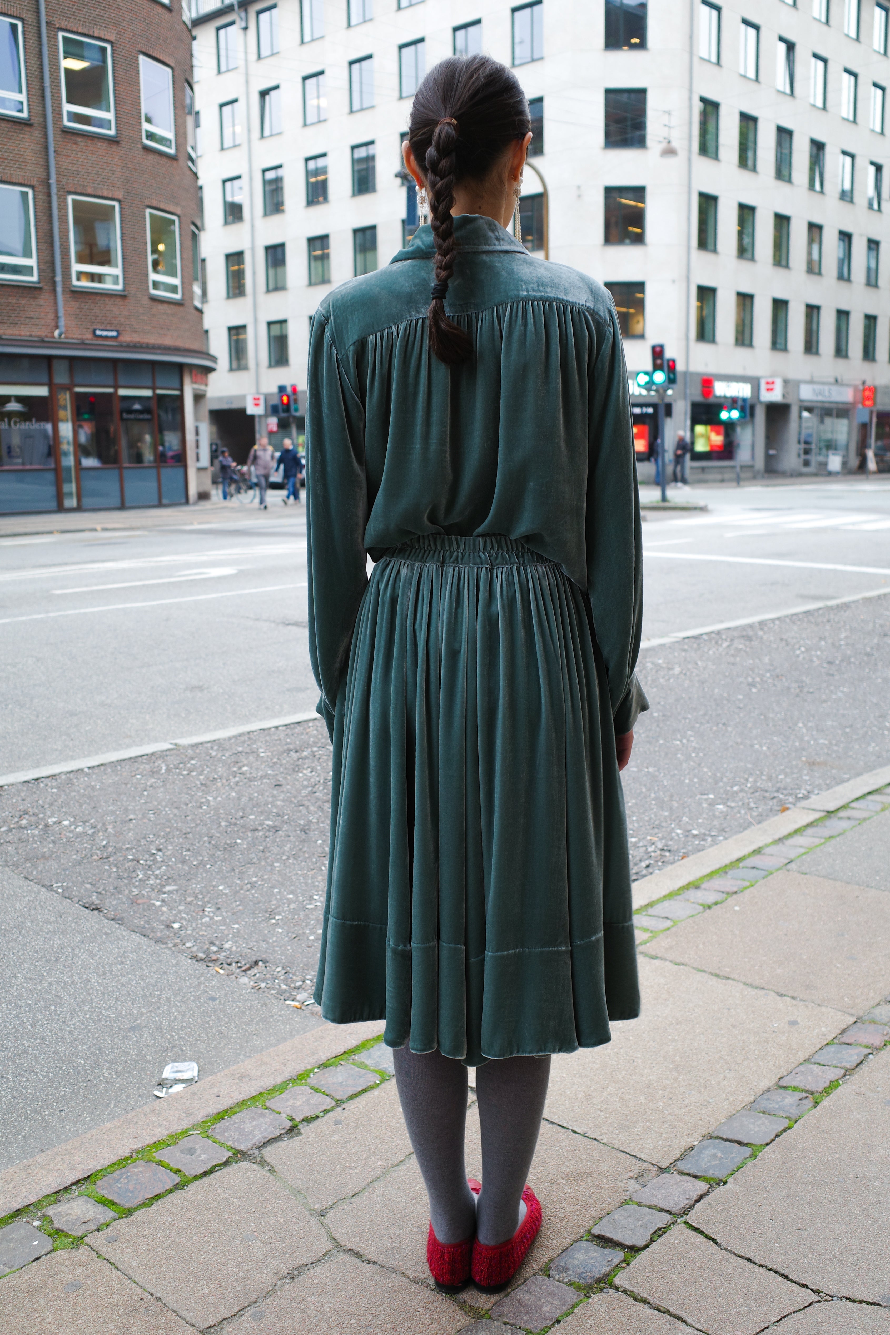 Clara Skirt - Teal green