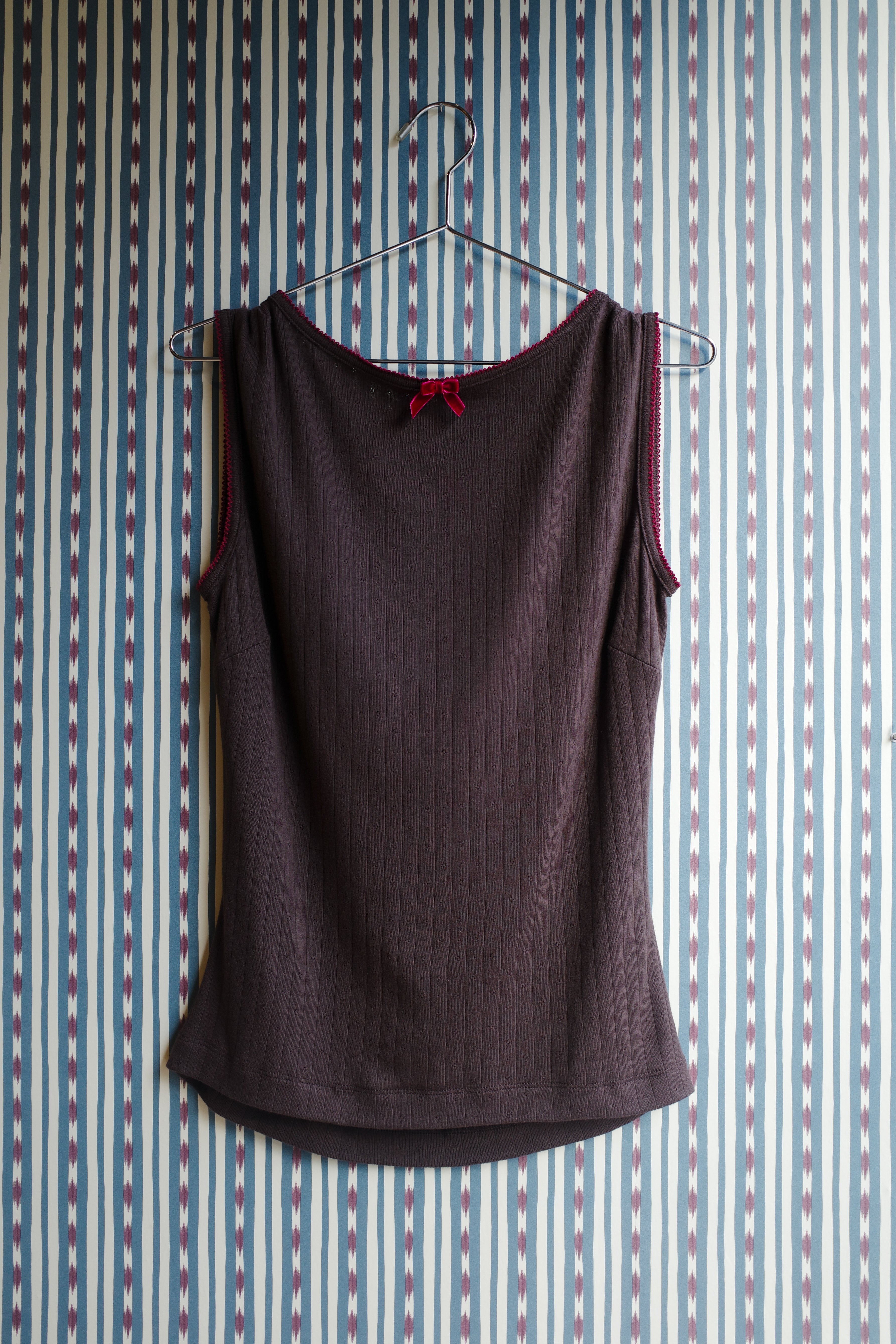 Alexa Jersey top - Dark Brown
