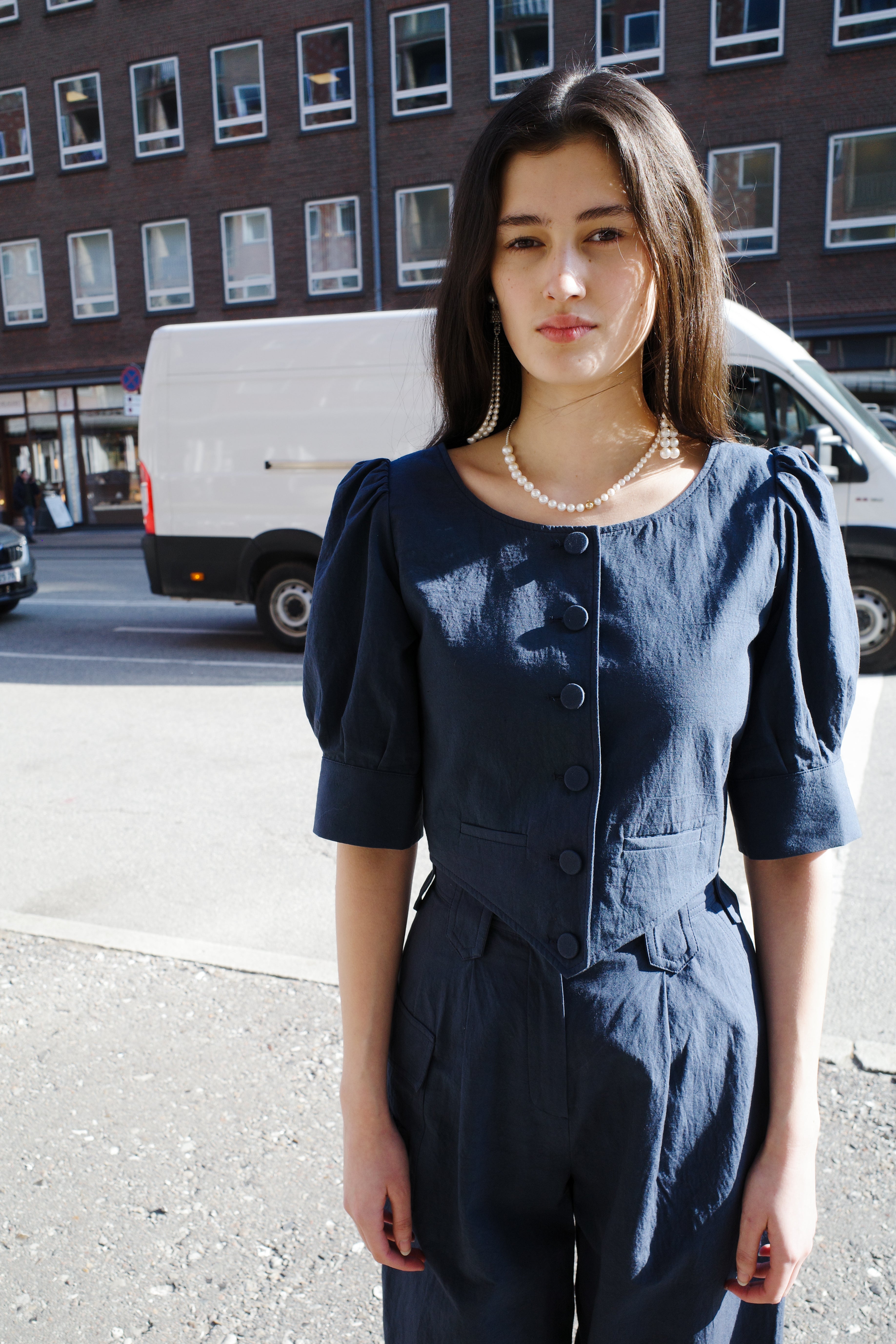 Laura Blouse - Navy