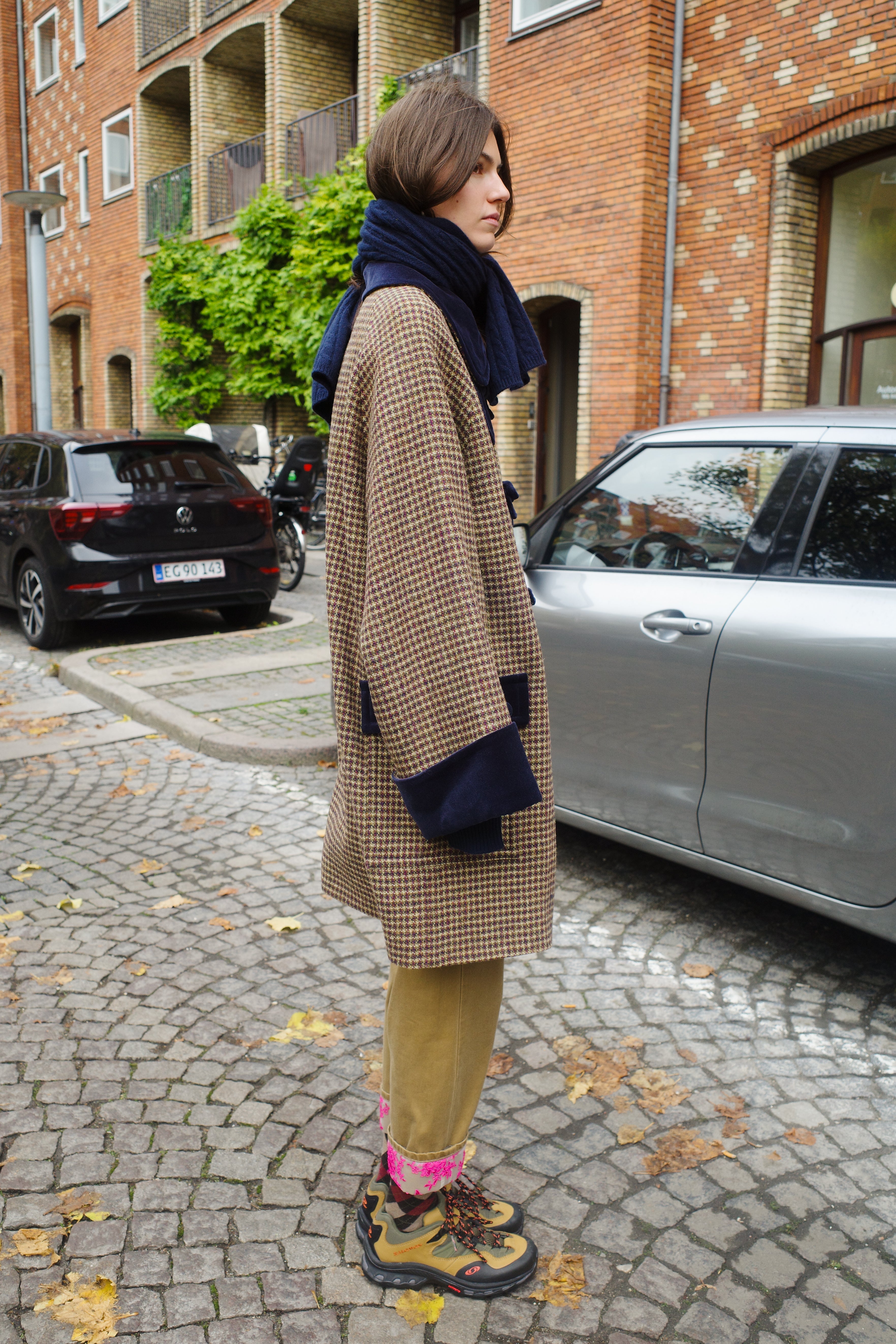 Thea Coat - Purple Harris Tweed Purple