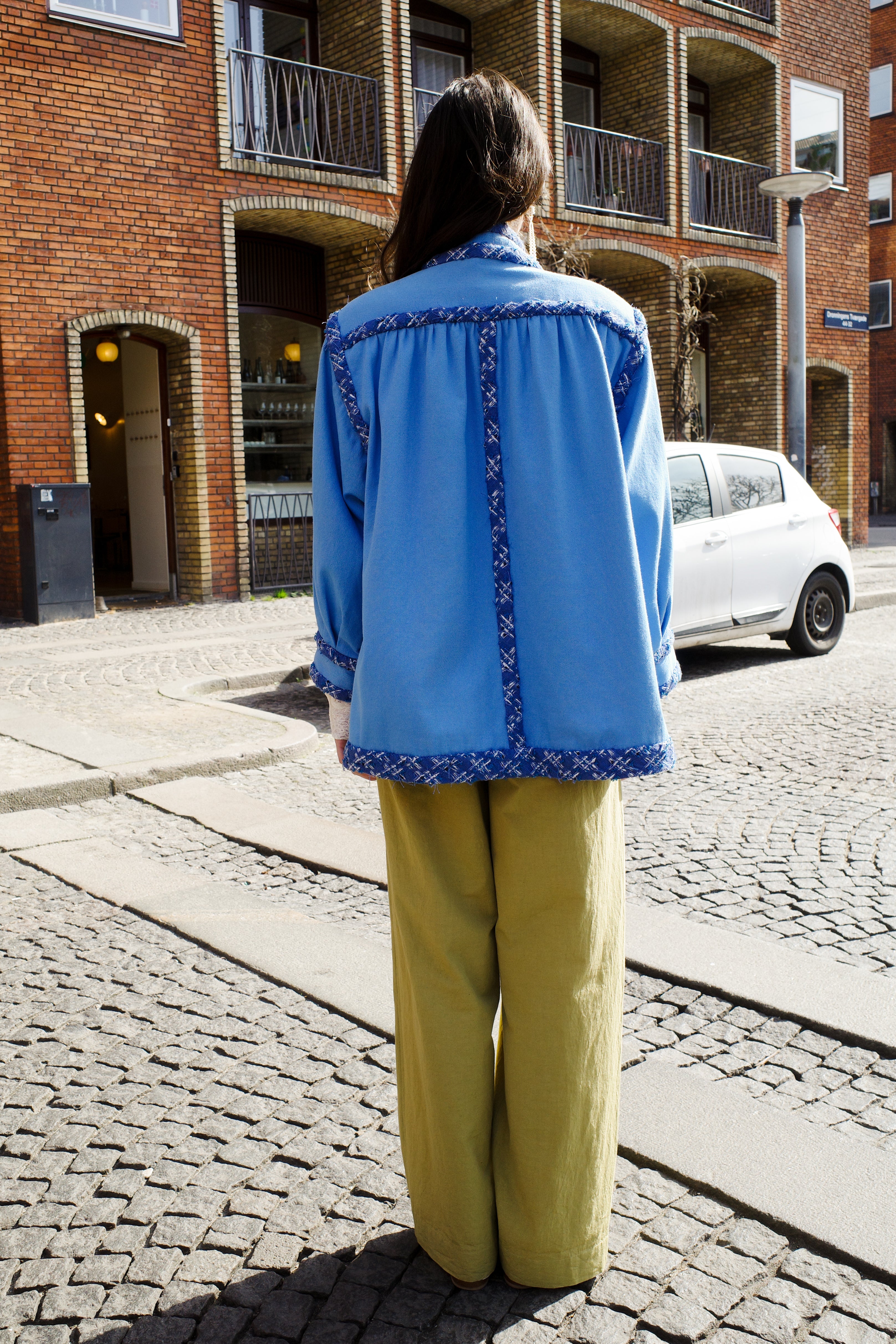 Short Gaia Coat - Blue one-of-a-kind