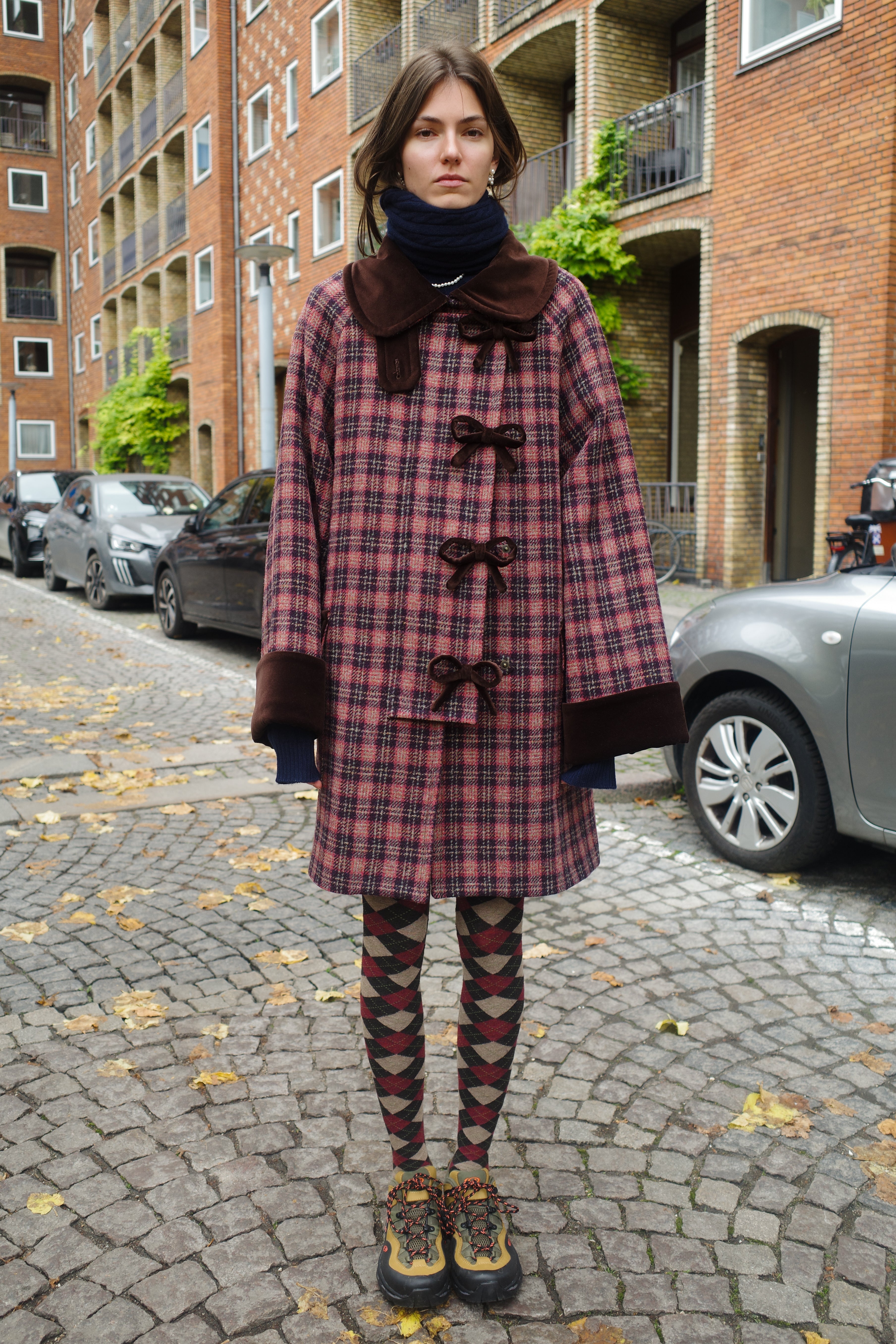 Thea Coat Harris Tweed Rose Check