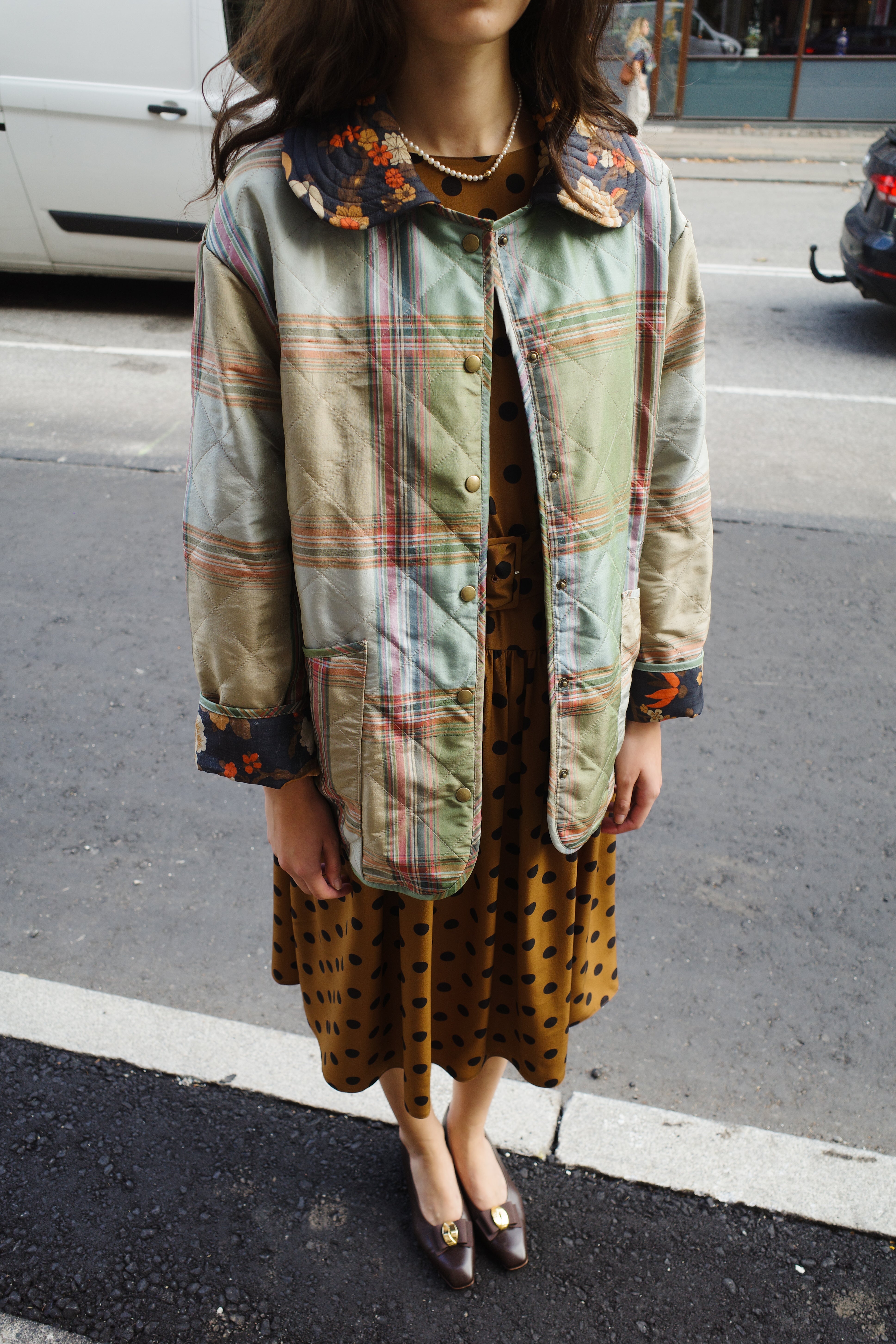 Alma quilted silk jacket