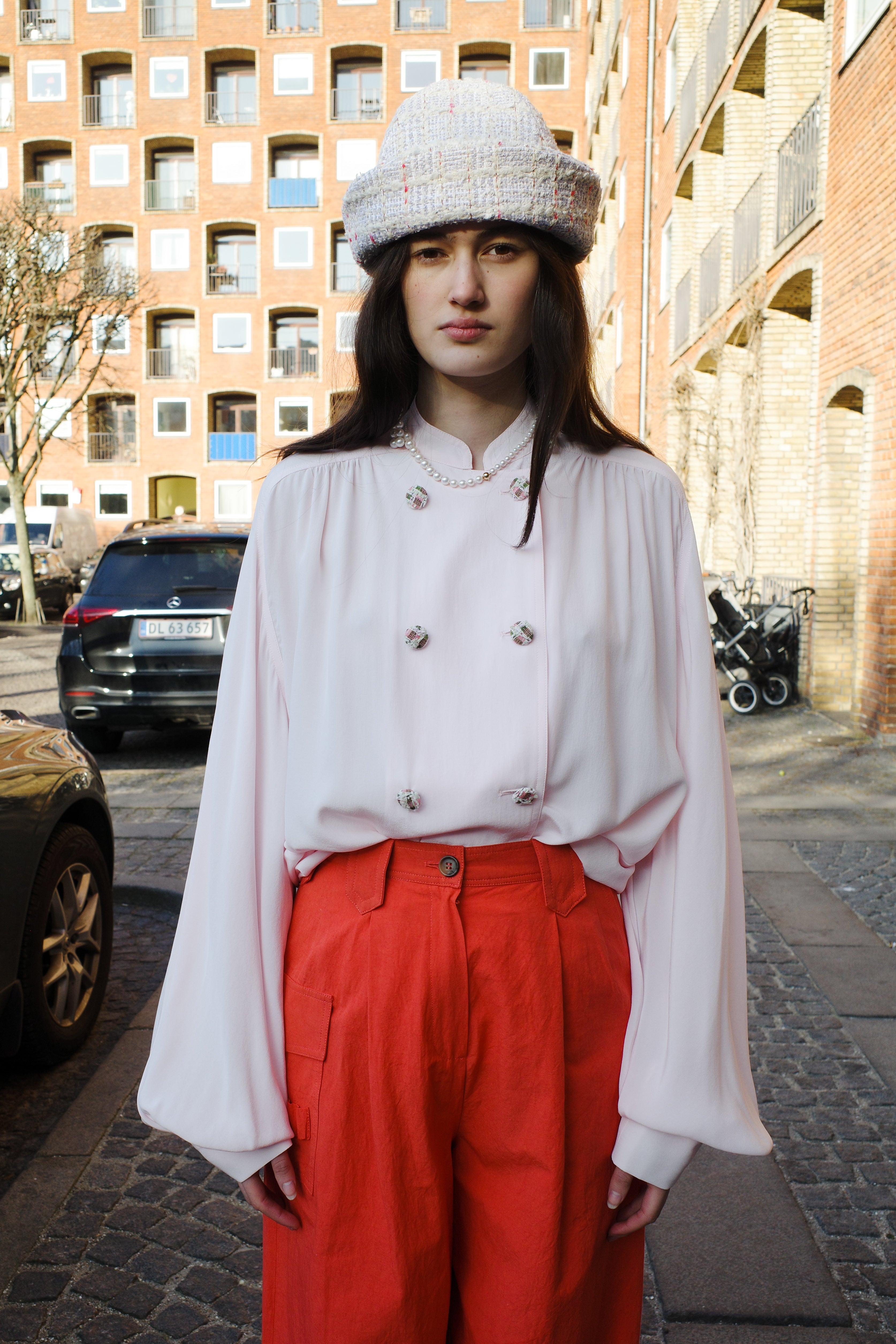Susan Shirt - Silk - Pale Pink