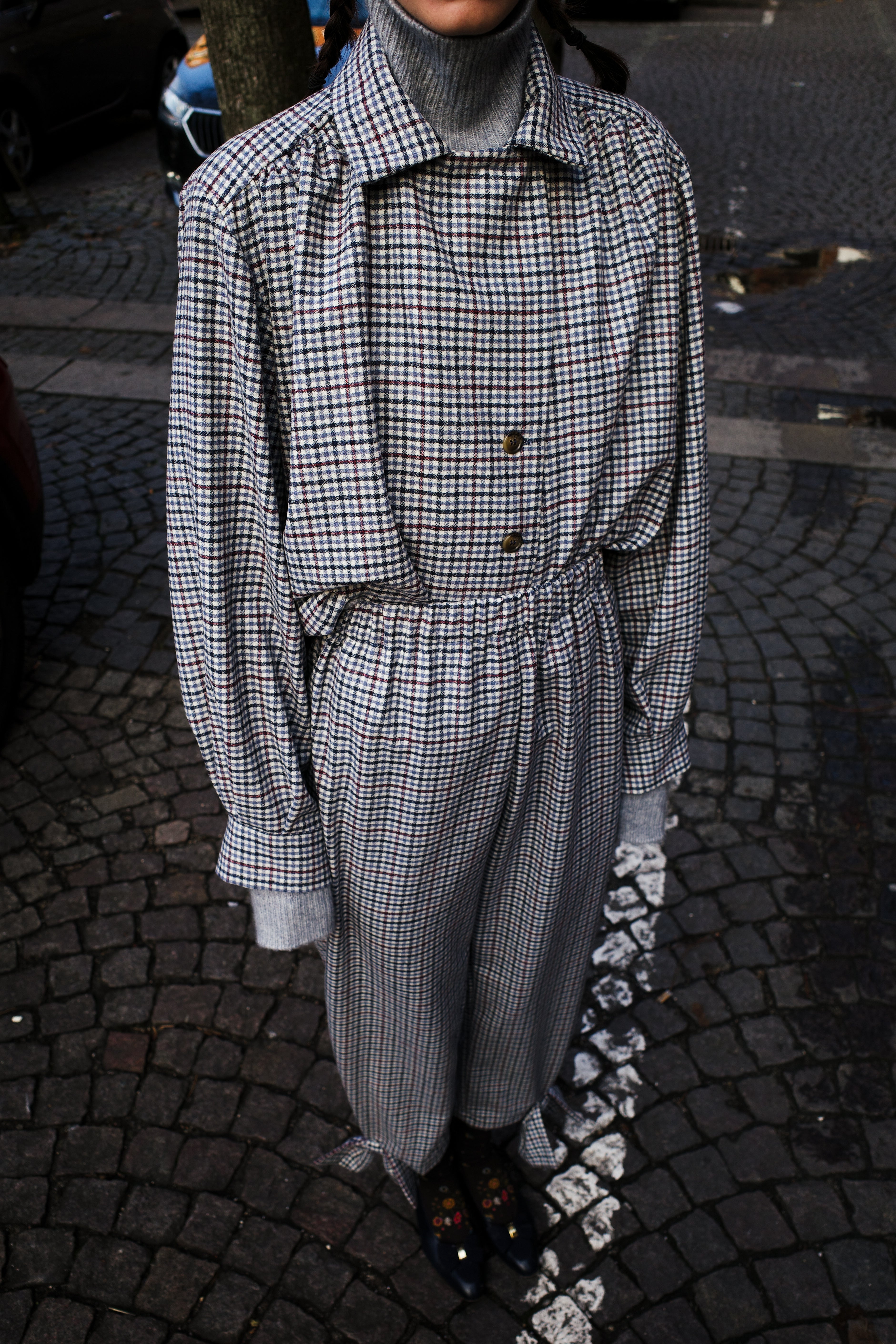 Bonsai Shirt - White Checkered