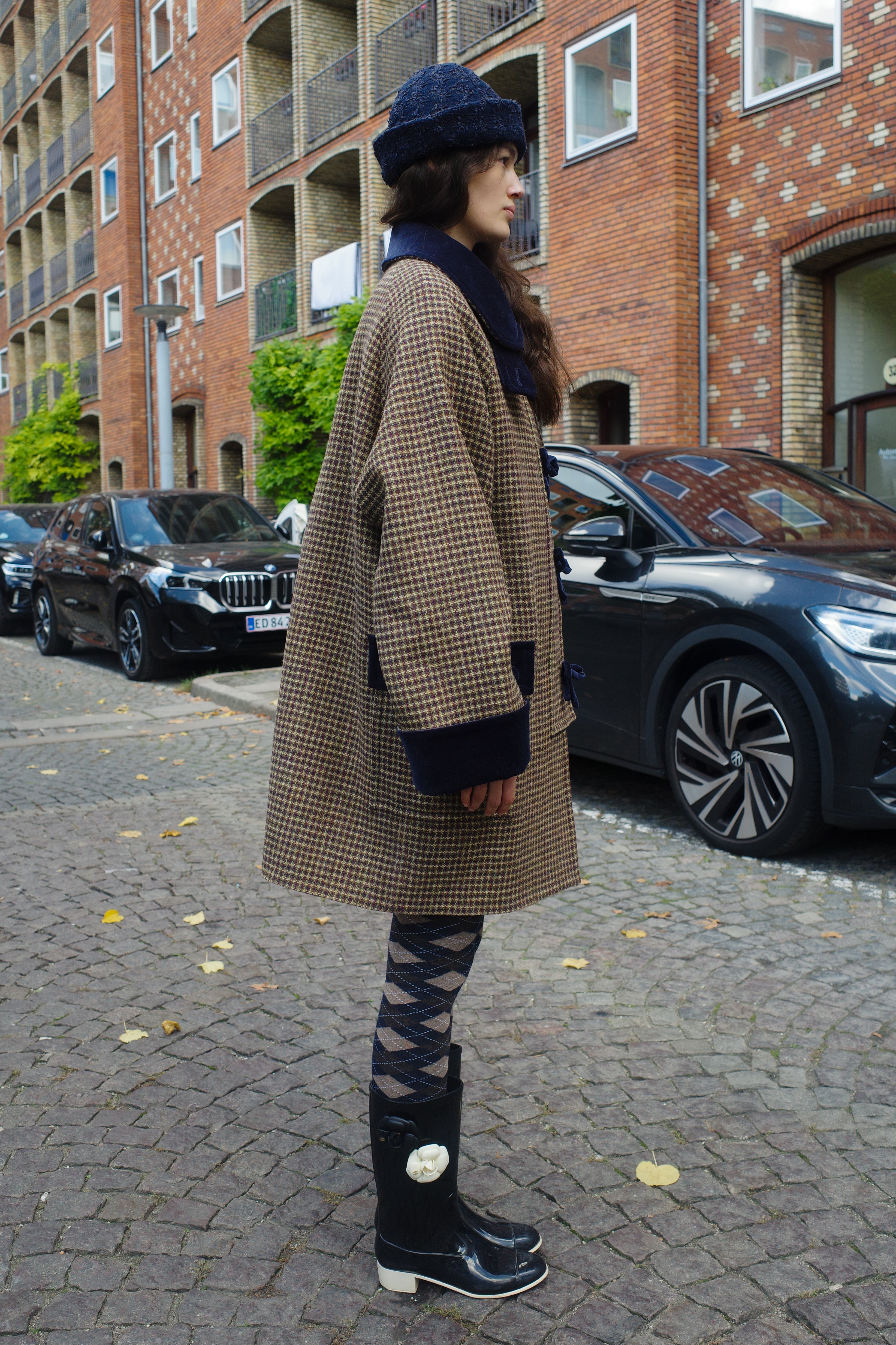 Thea Coat - Purple Harris Tweed Purple