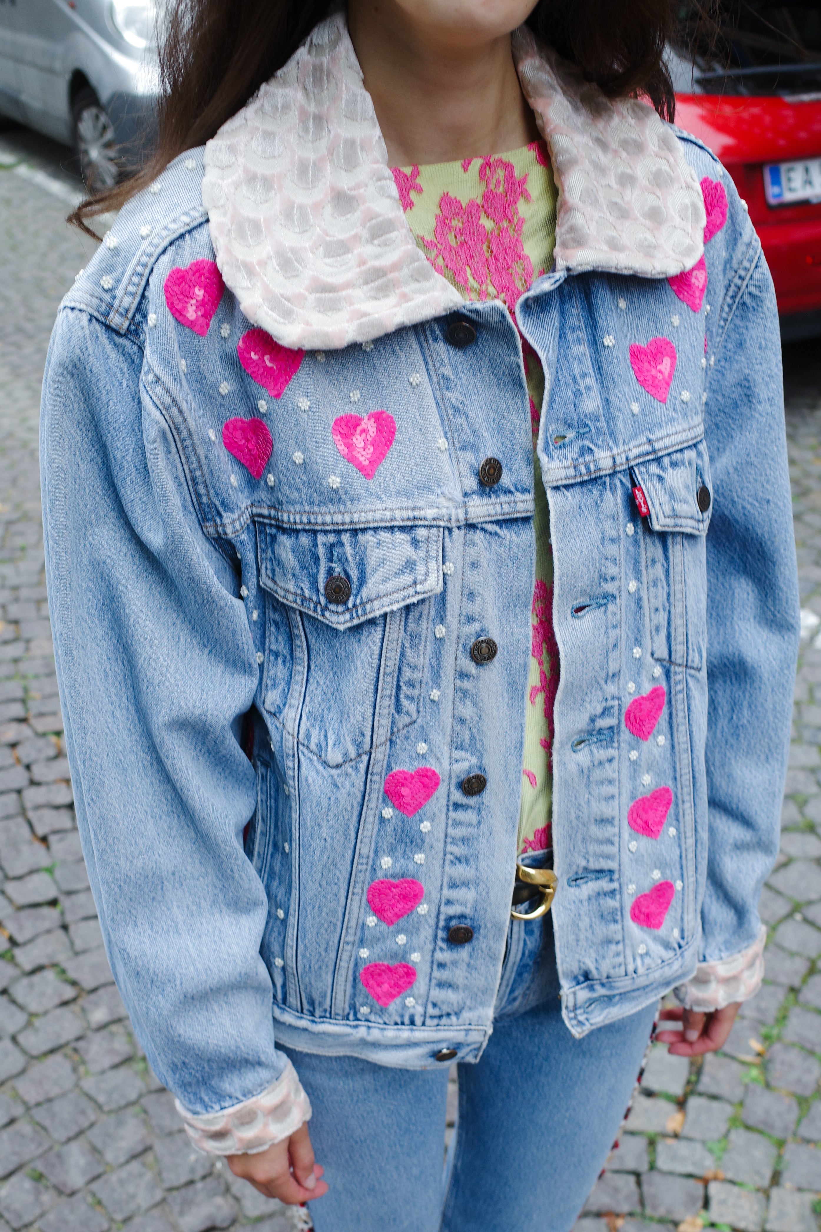 Upcycled Denim Jacket - One of a kind
