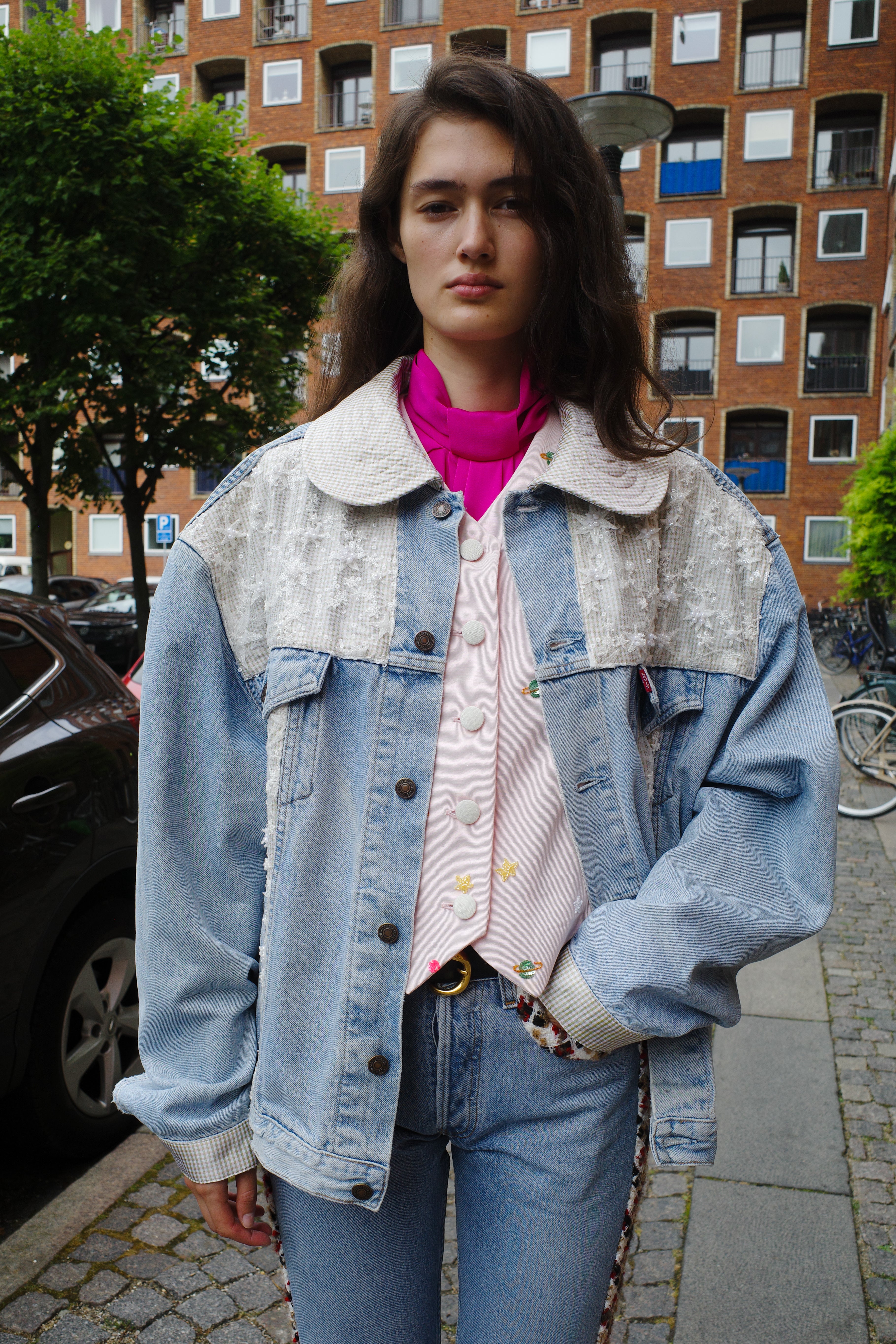 Upcycled Denim Jacket - One of a kind
