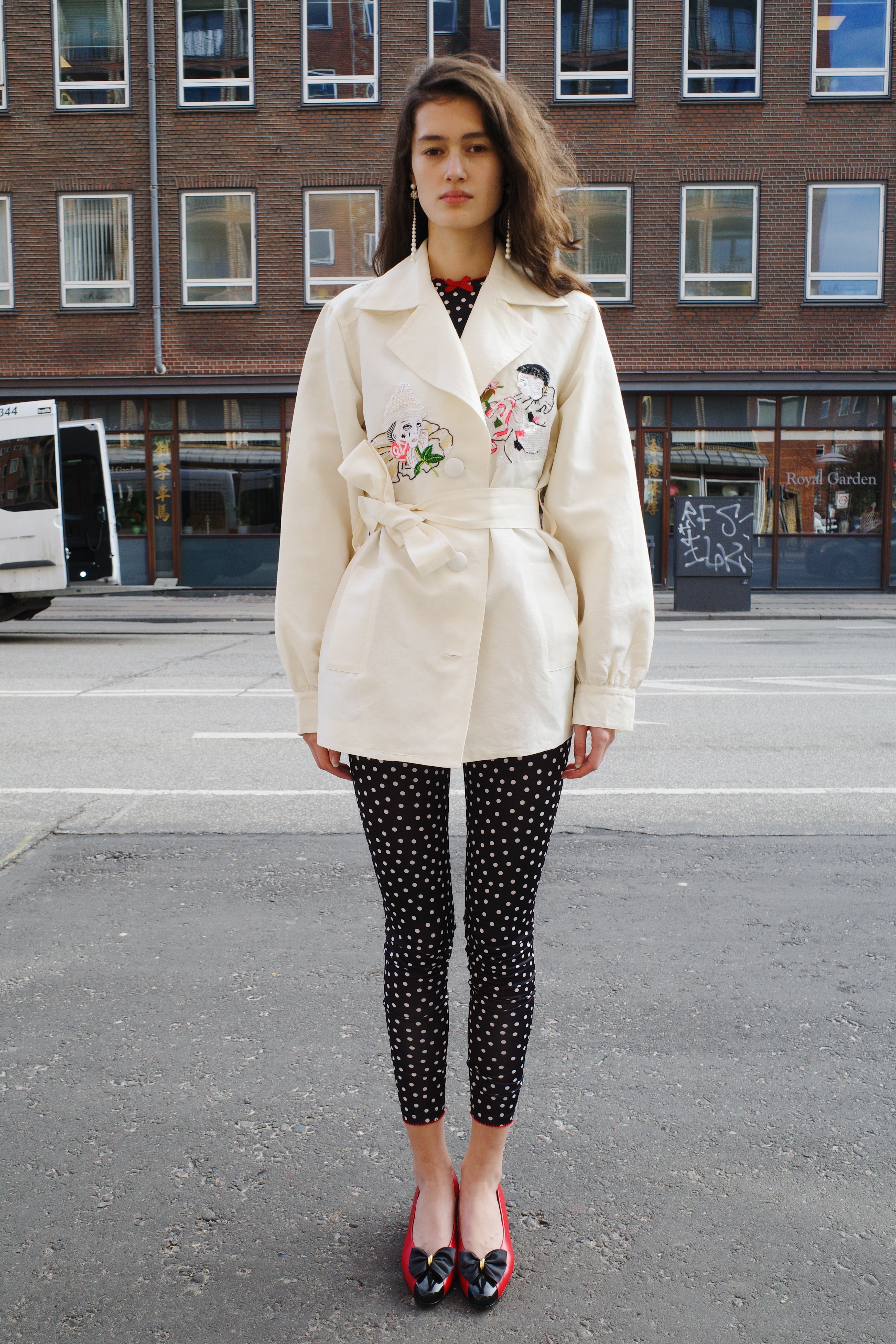 COCO JACKET MOIRE WHITE - CLOWNS