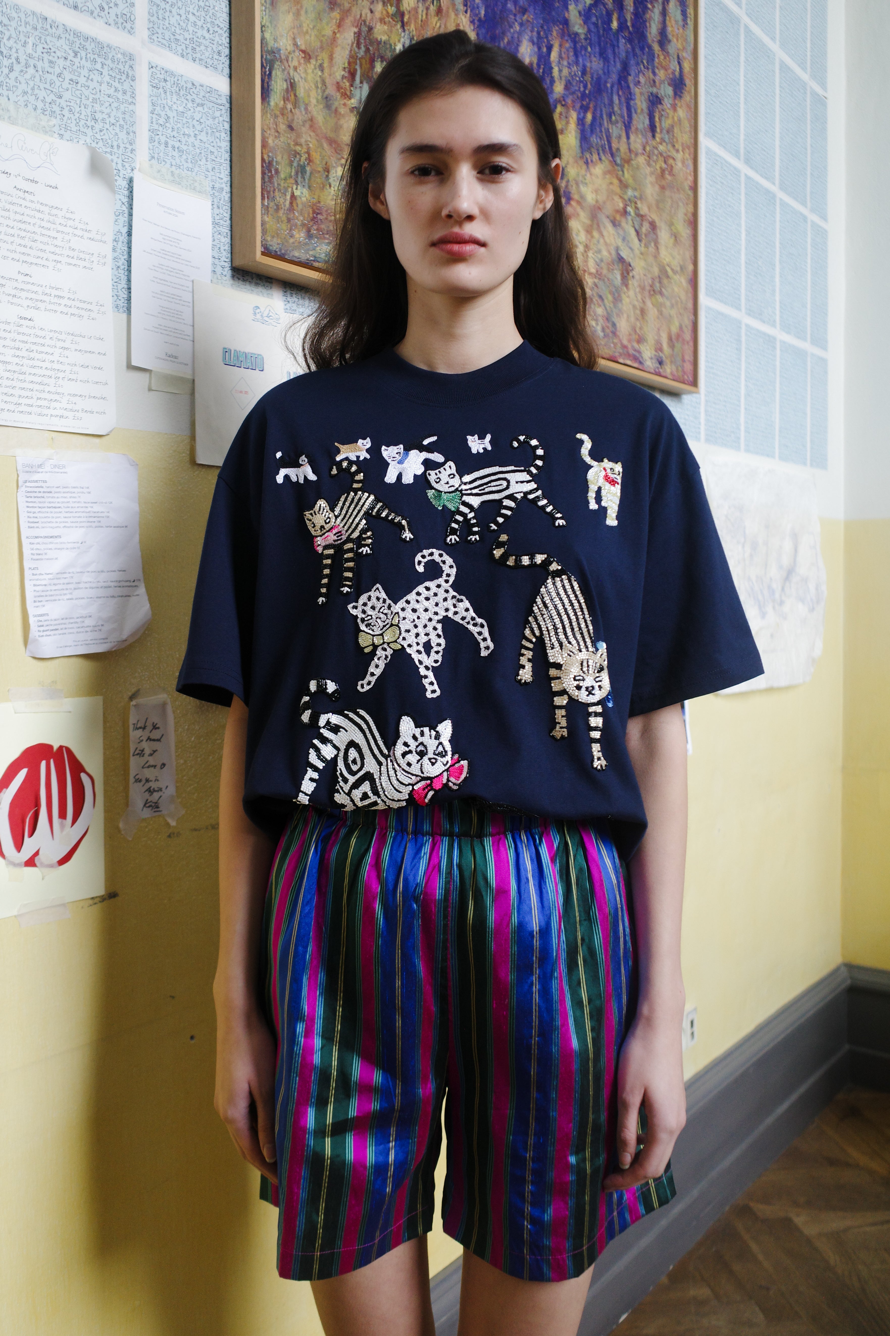 FREDDIE T-SHIRT COTTON NAVY - CATS