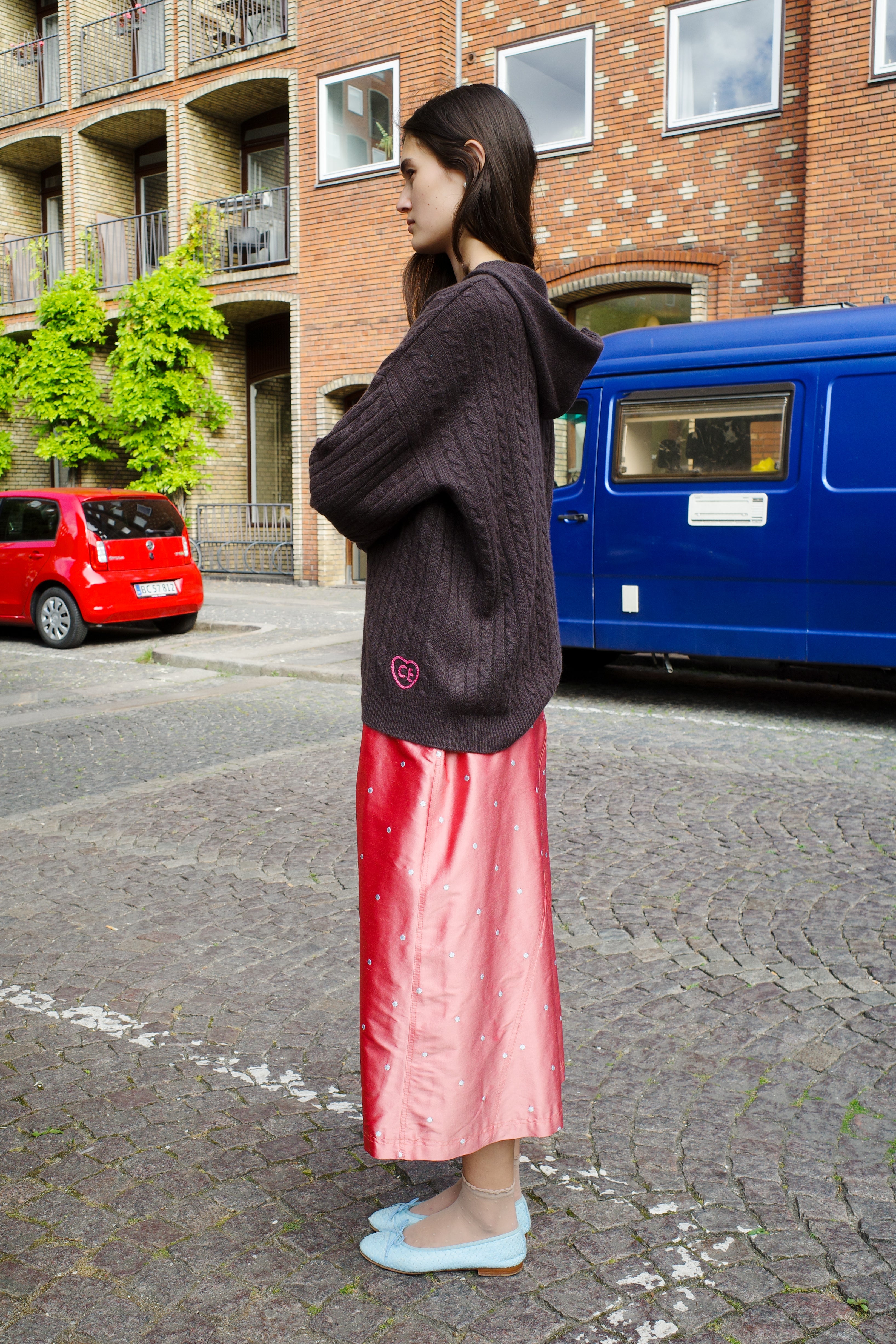 Kimberly Cable Hoodie Cashmere Brown