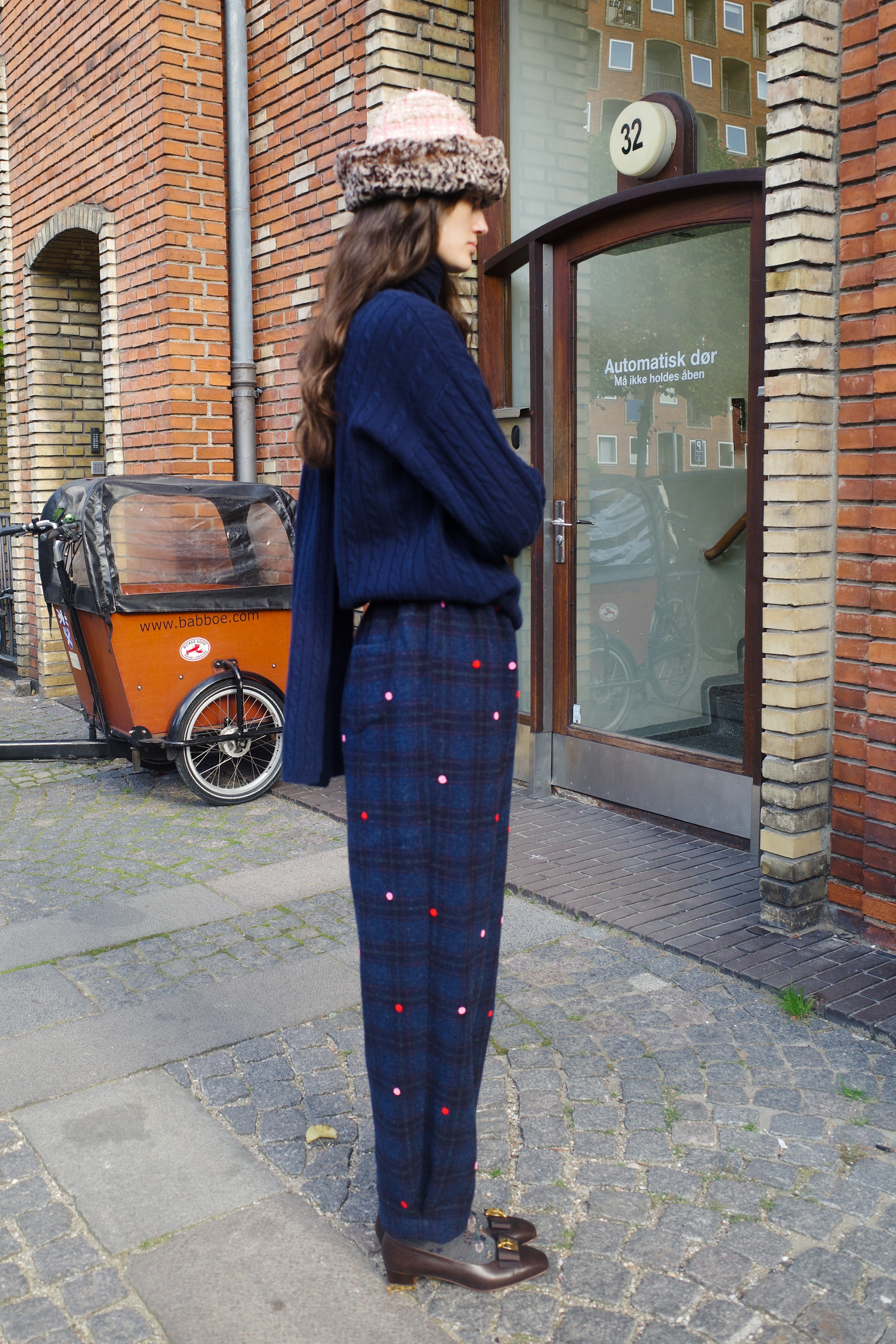 Coco pants - Wool dot embroidery