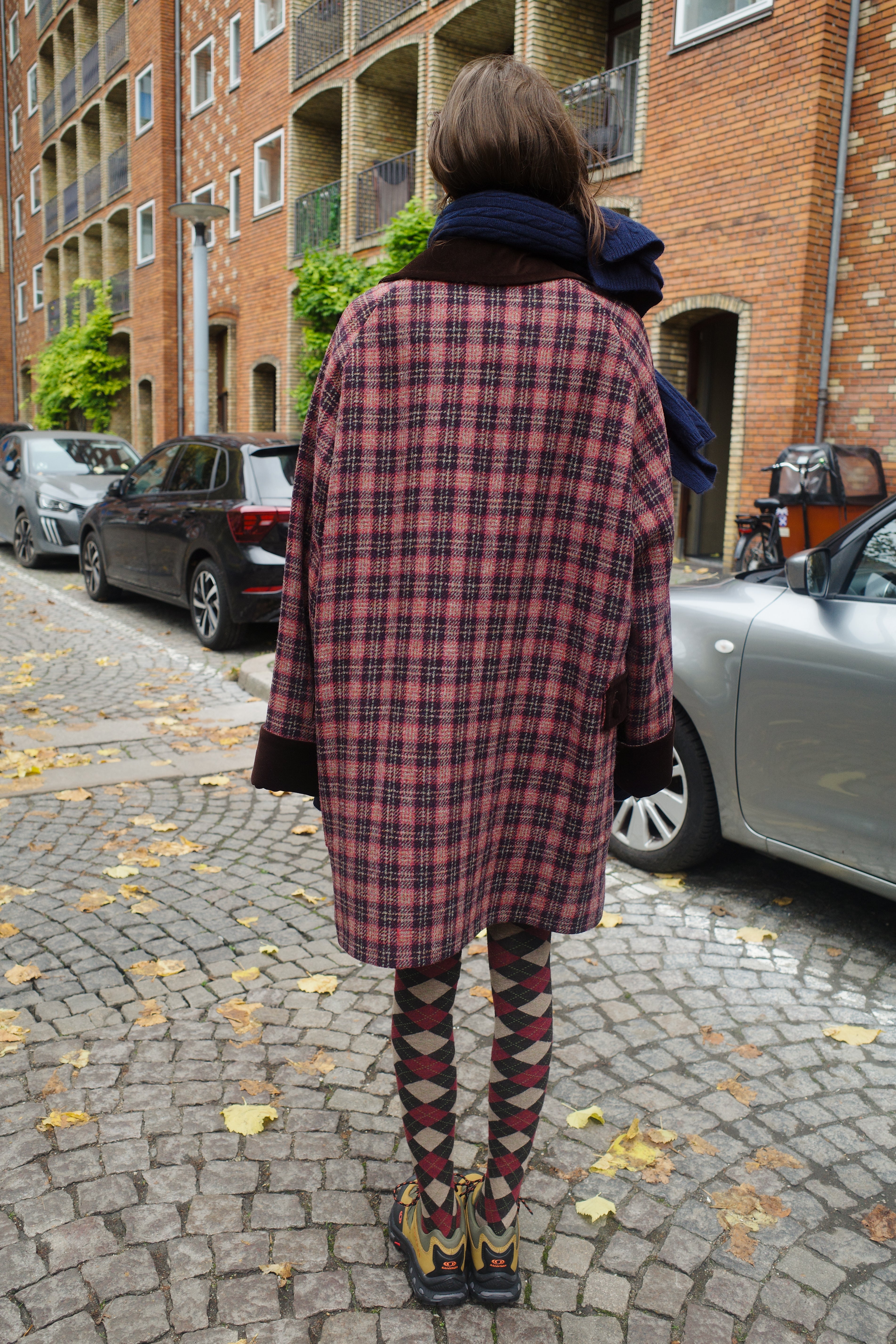 Thea Coat Harris Tweed Rose Check