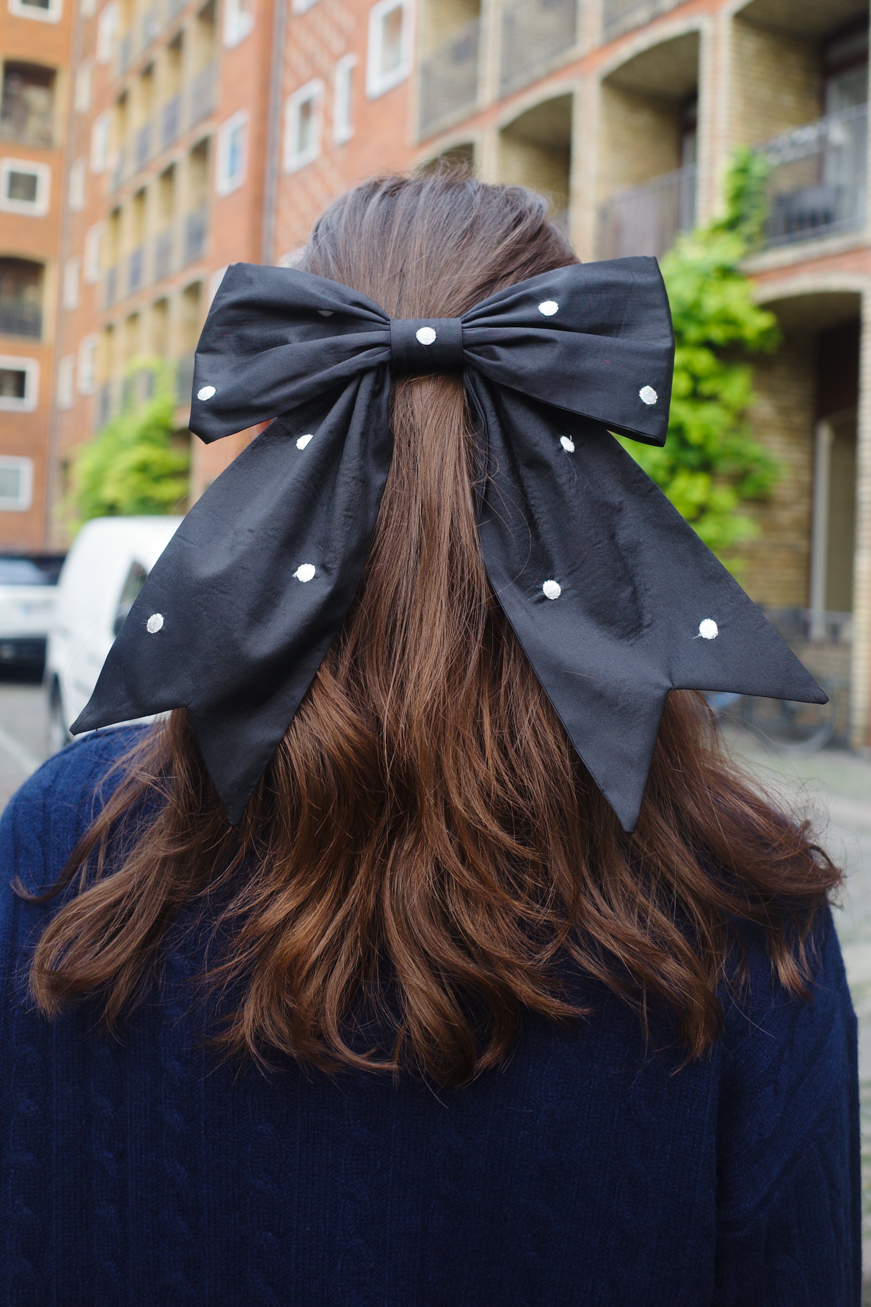 Caro Silk Bow Barrette