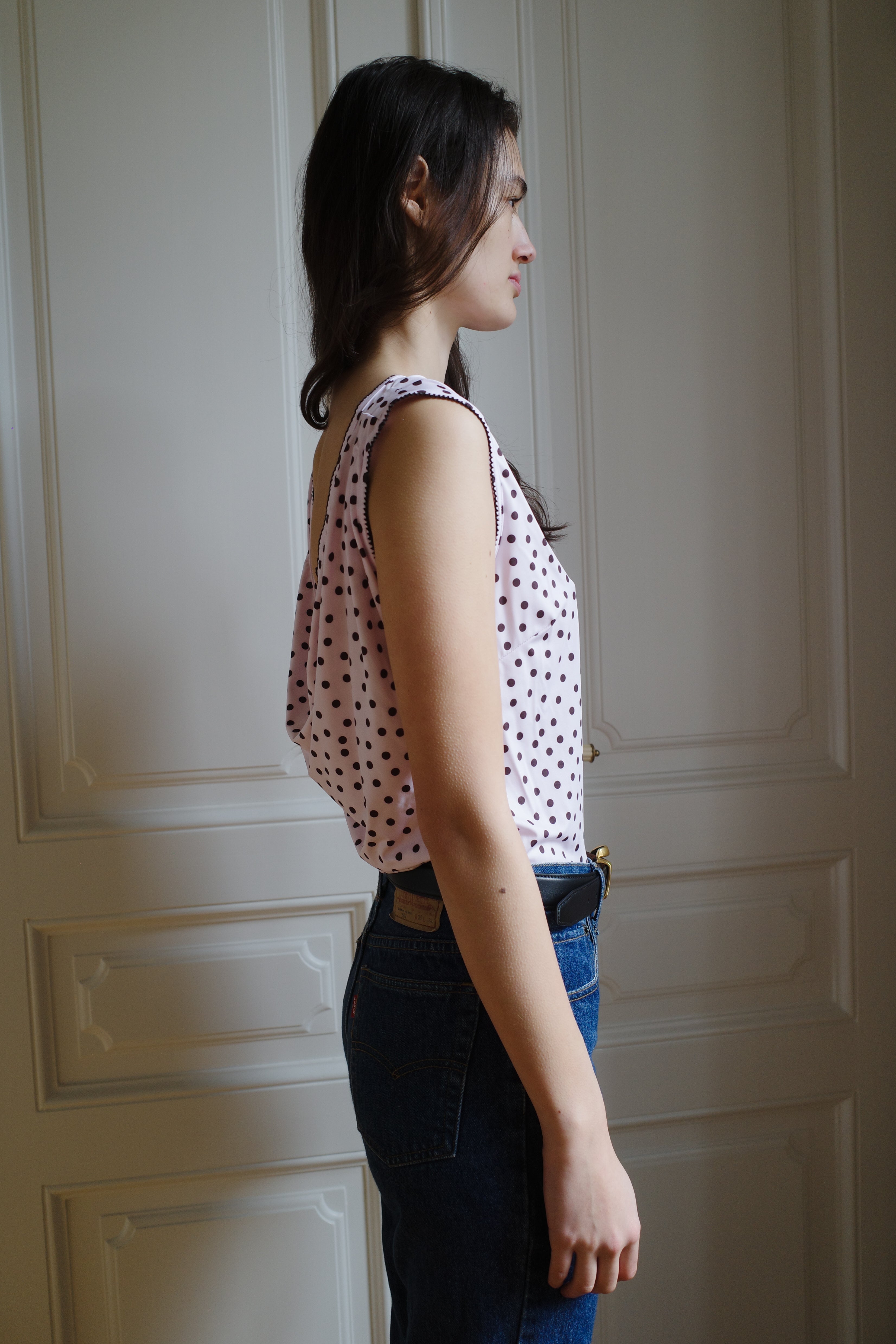 Alexa Top Jersey Pink Dots