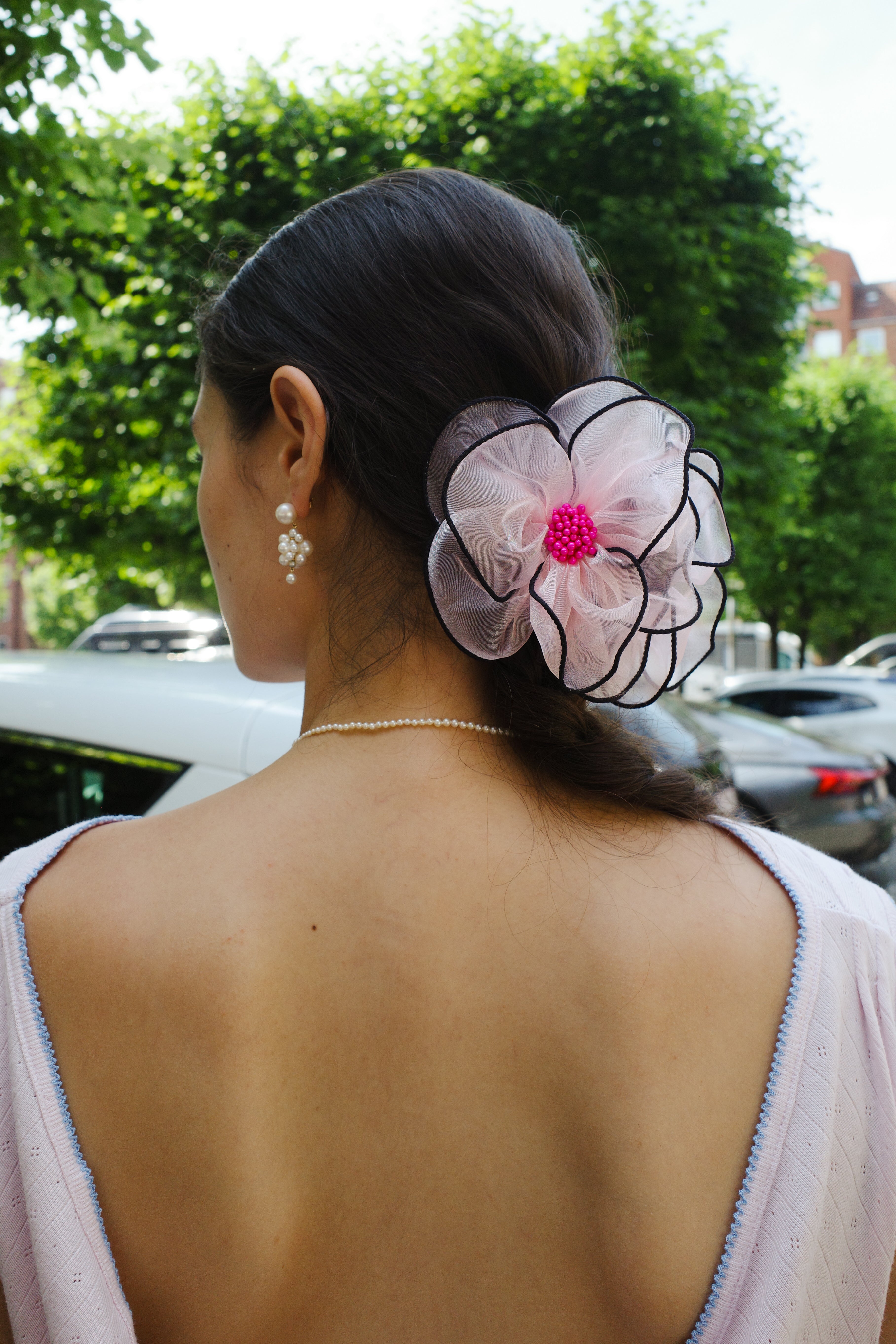 Lily Hair Clip - pale pink