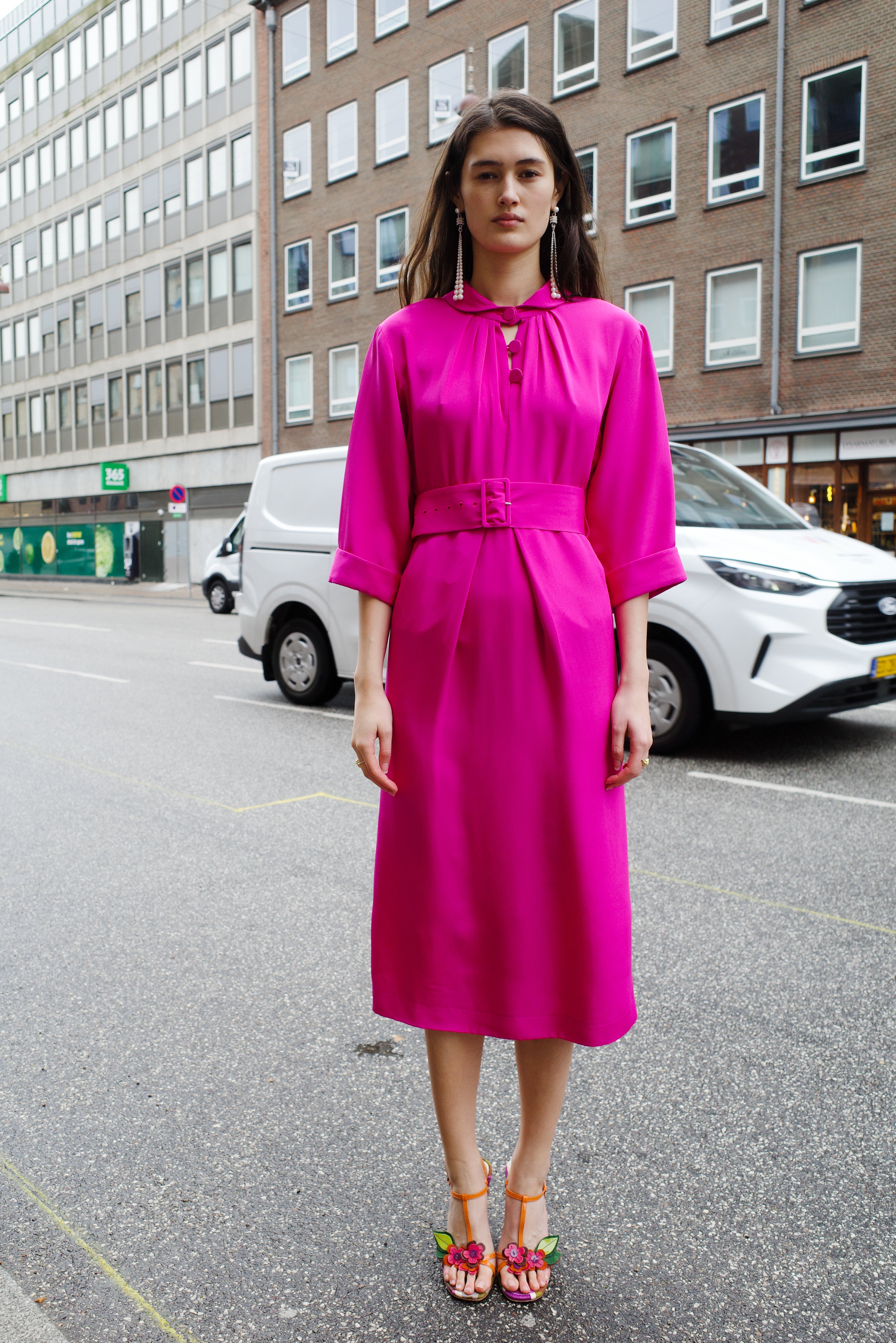 One of a kind dress  - pink silk