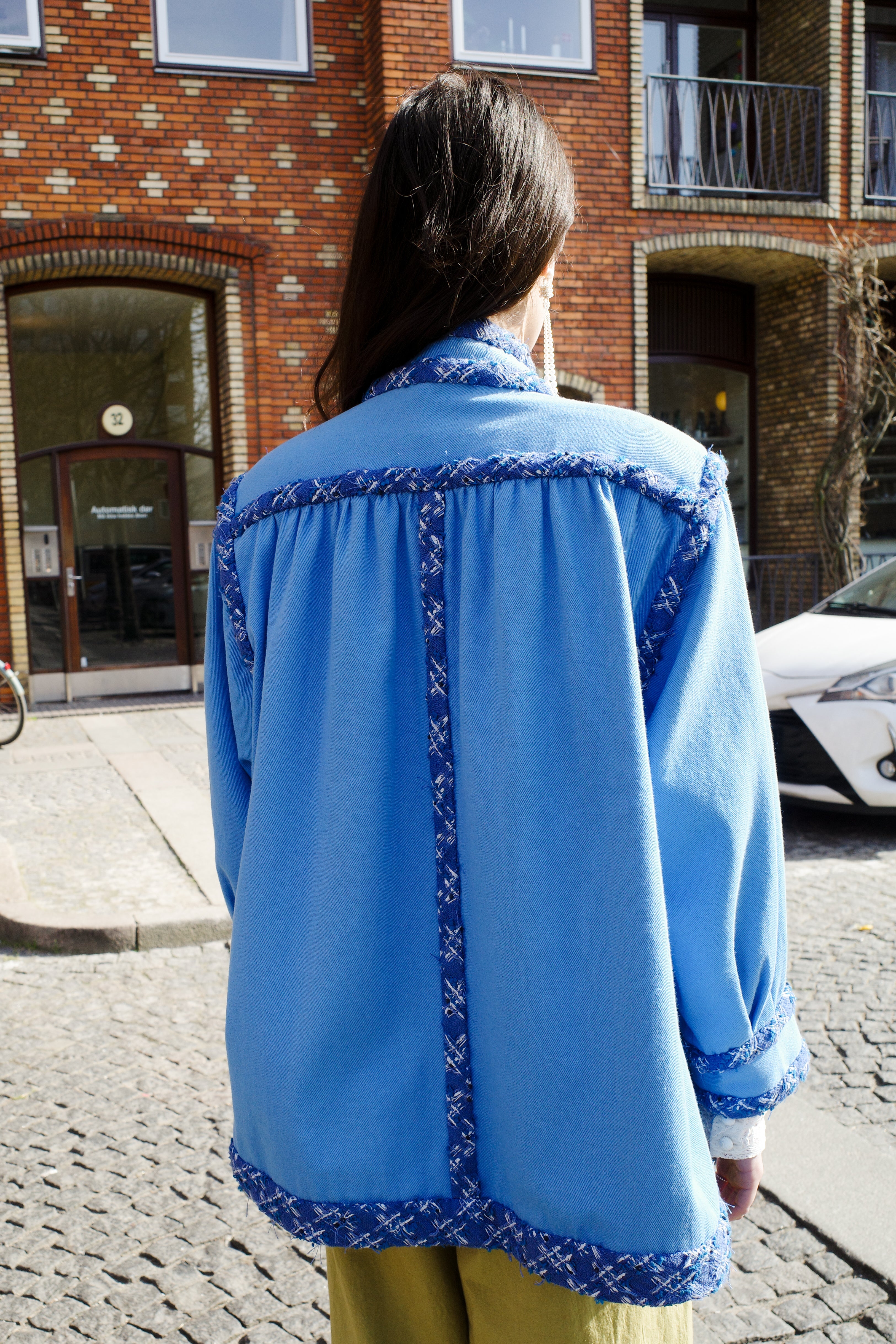 Short Gaia Coat - Blue one-of-a-kind