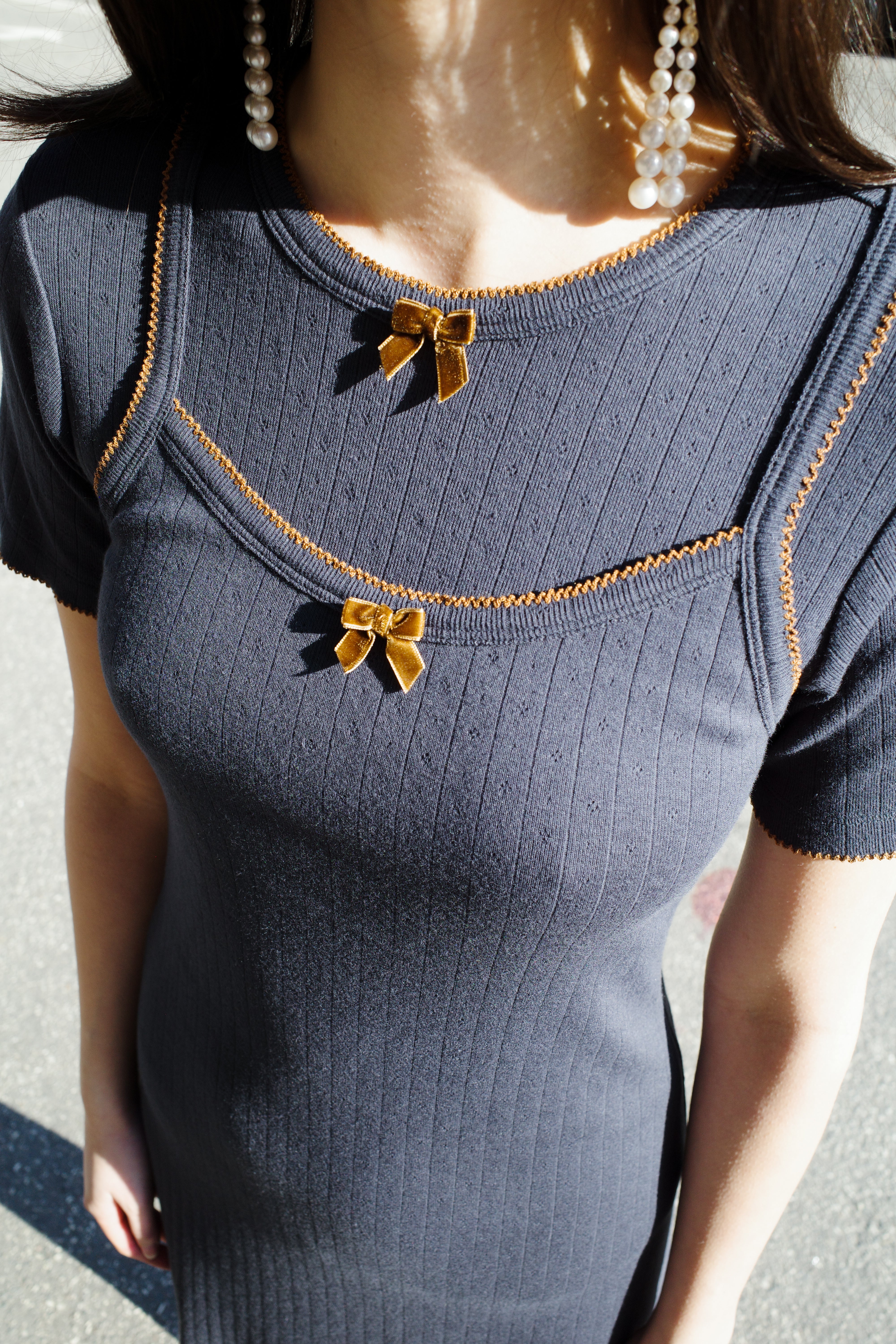 Caro Slip Dress - Navy