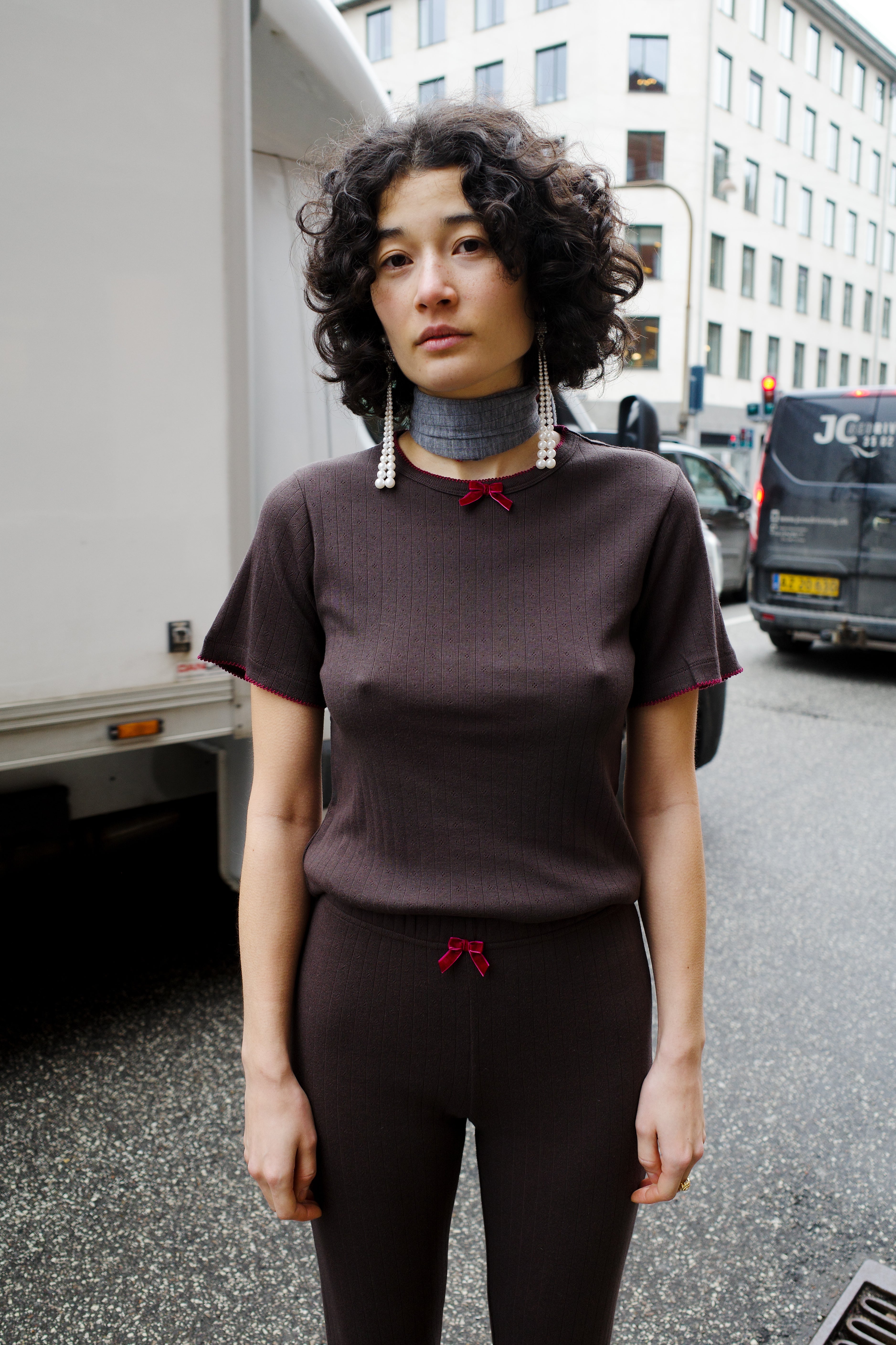 Caro T-shirt - Dark Brown
