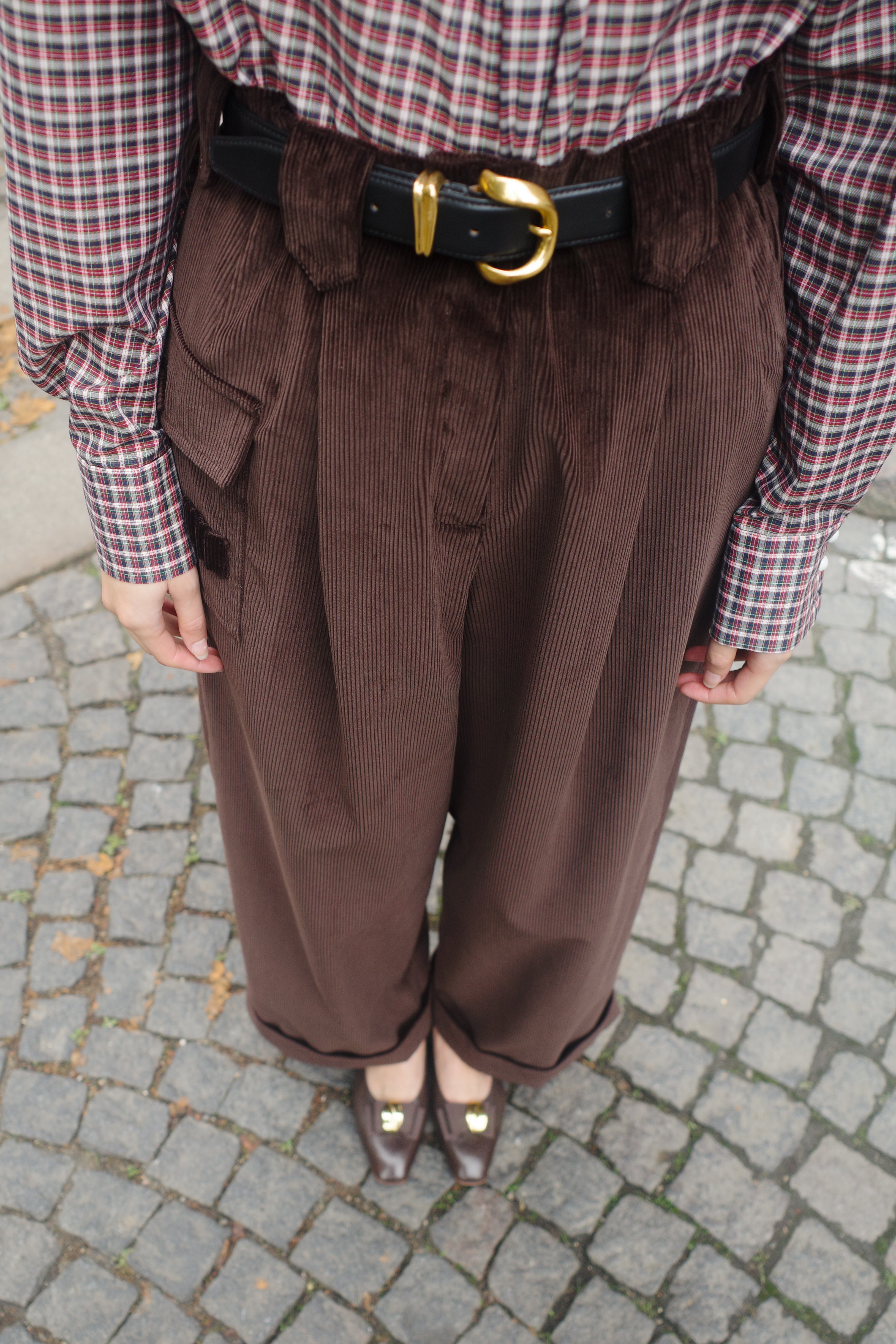 Beatrice Pants Corduroy Brown
