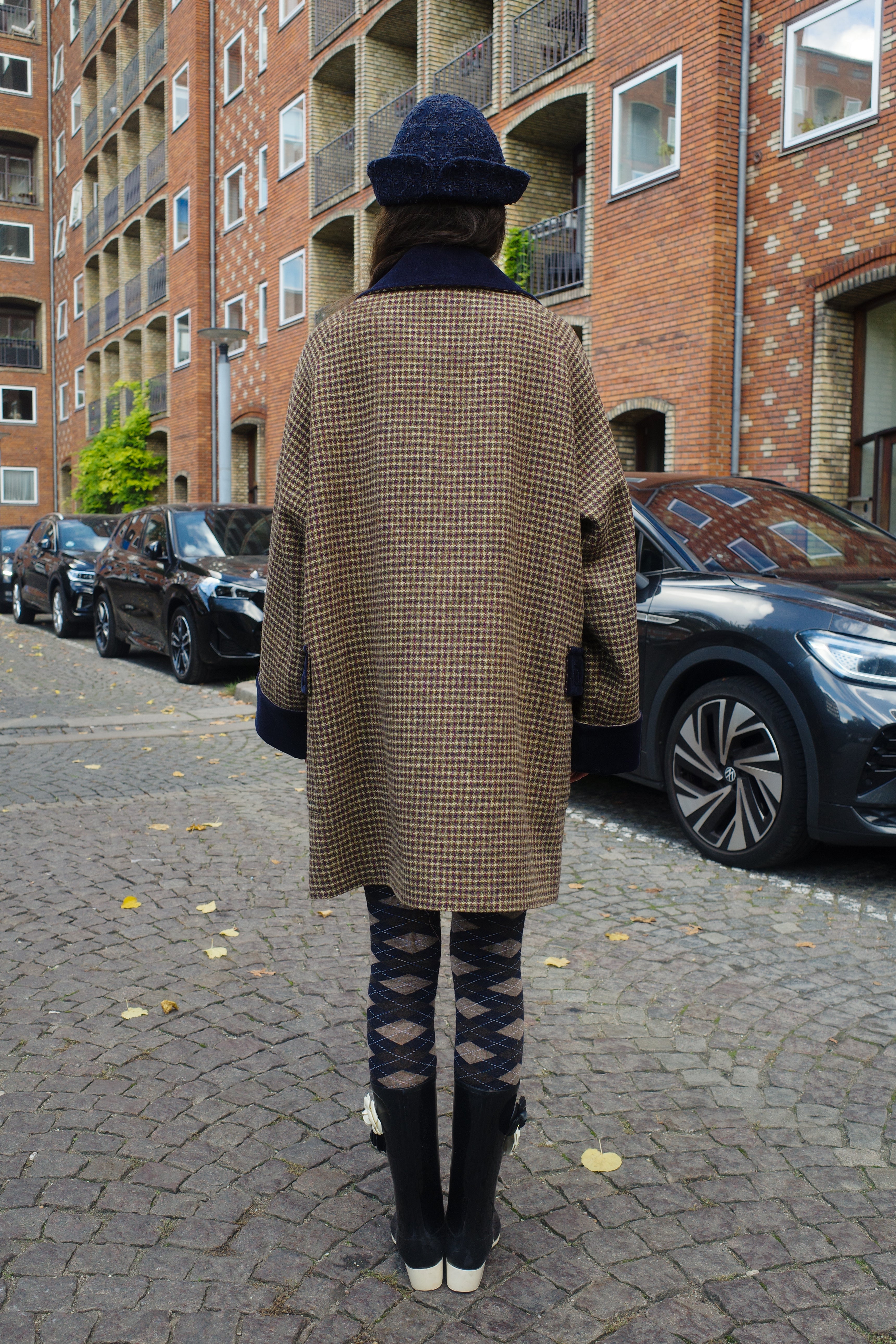 Thea Coat - Purple Harris Tweed Purple