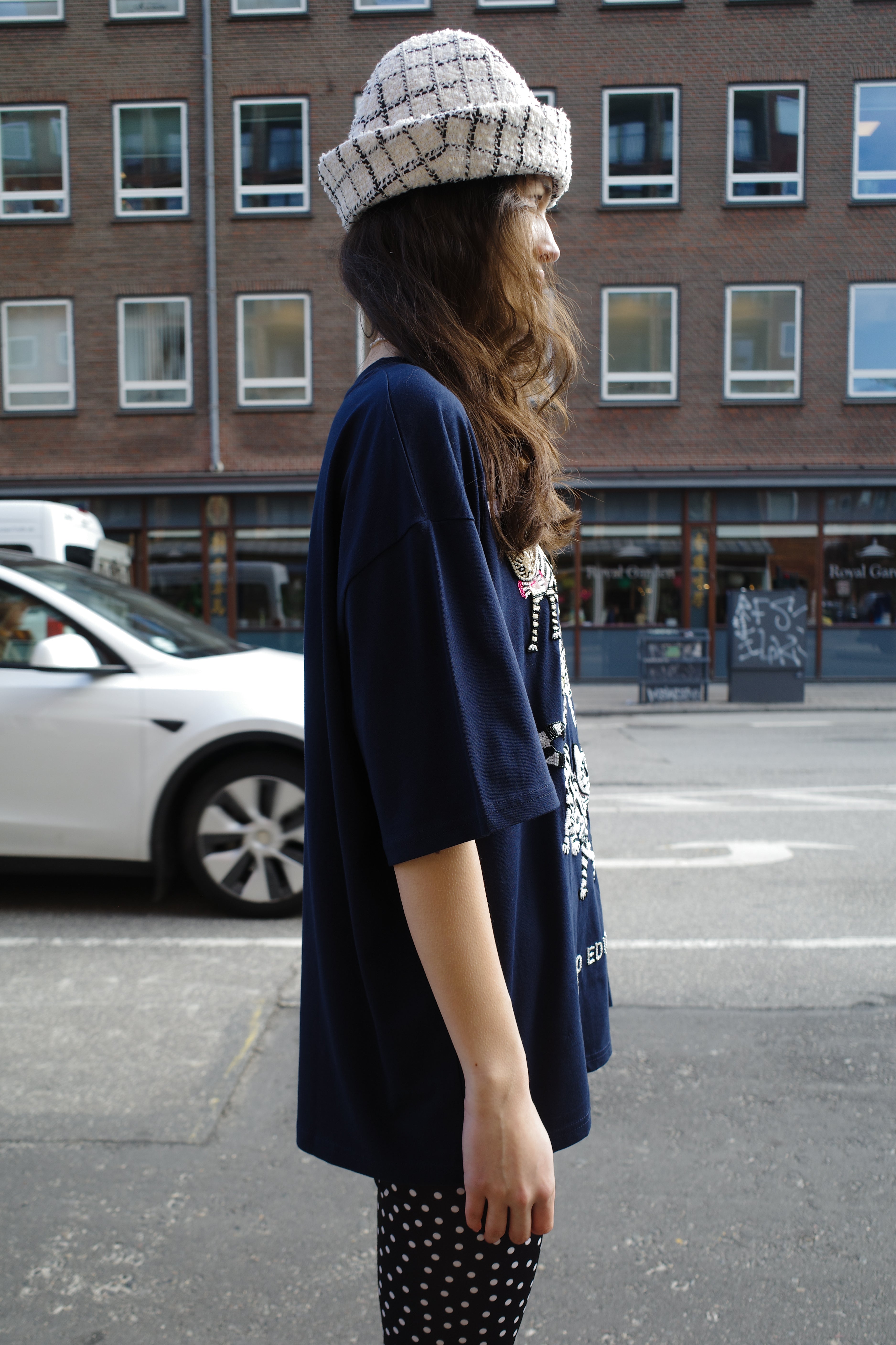 FREDDIE T-SHIRT COTTON NAVY - CATS