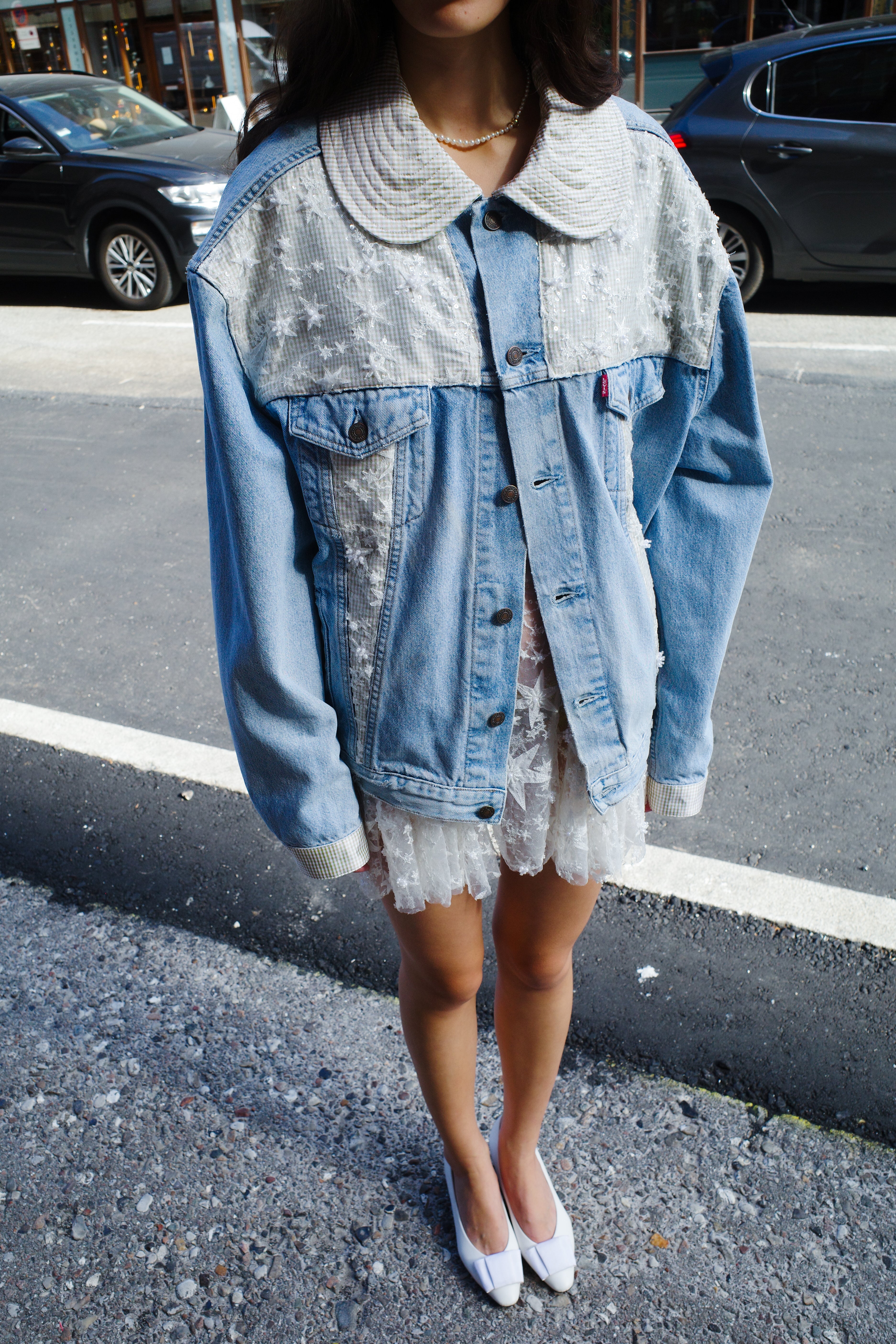 Upcycled Denim Jacket - One of a kind