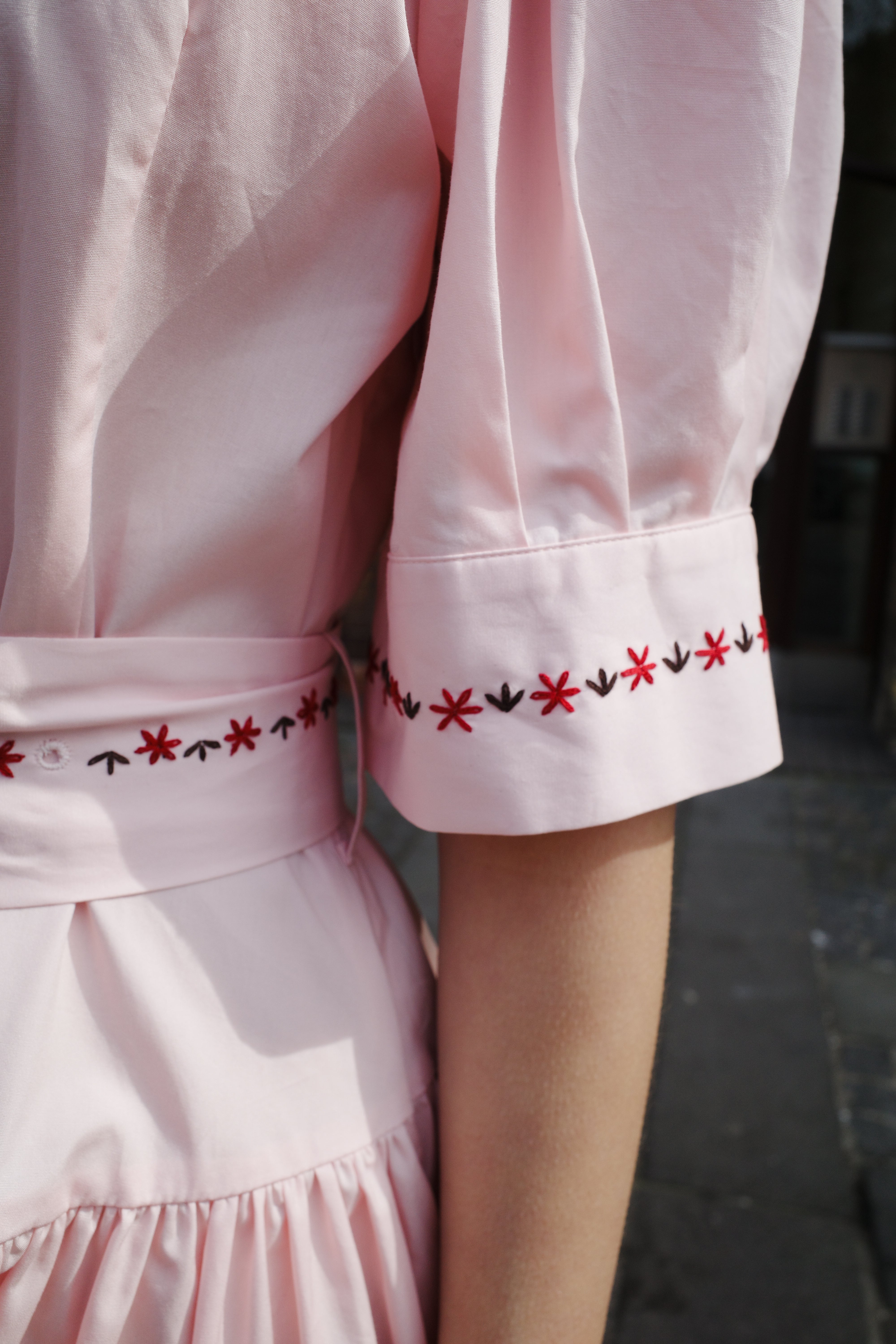 Bjørg Dress - Cotton Poplin - Pale Pink