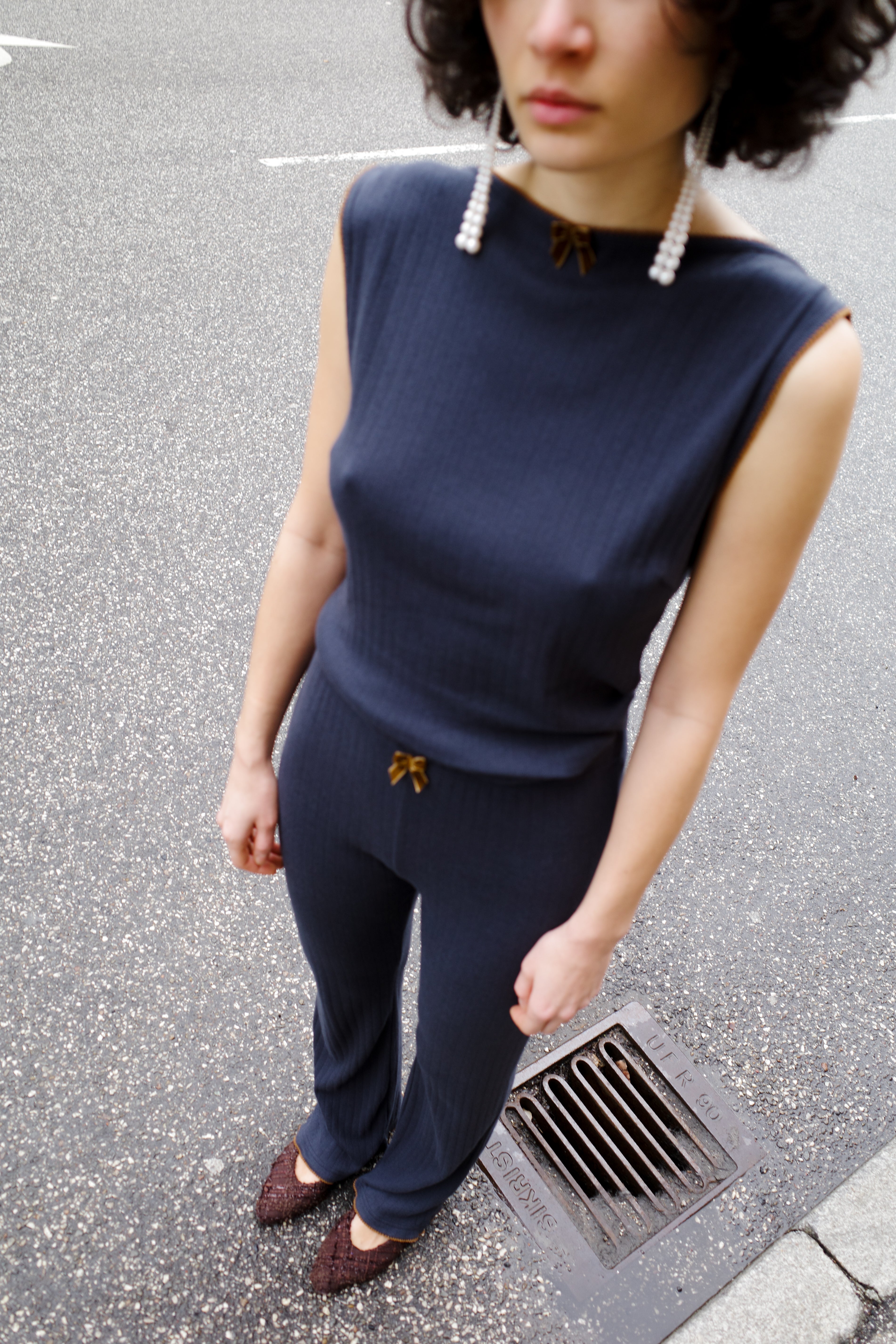 Caro PJ Pants - Navy