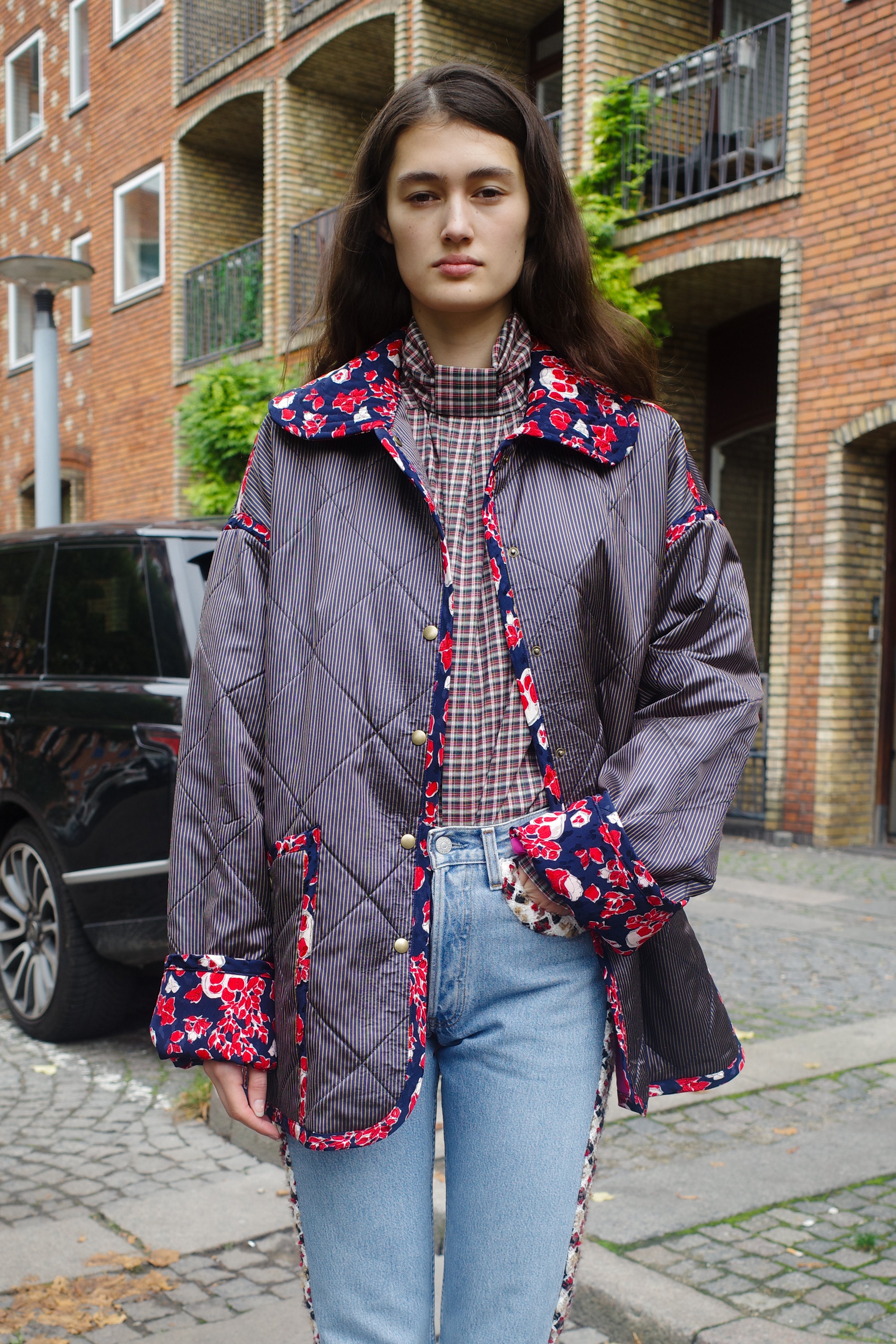 Alma quilted silk jacket
