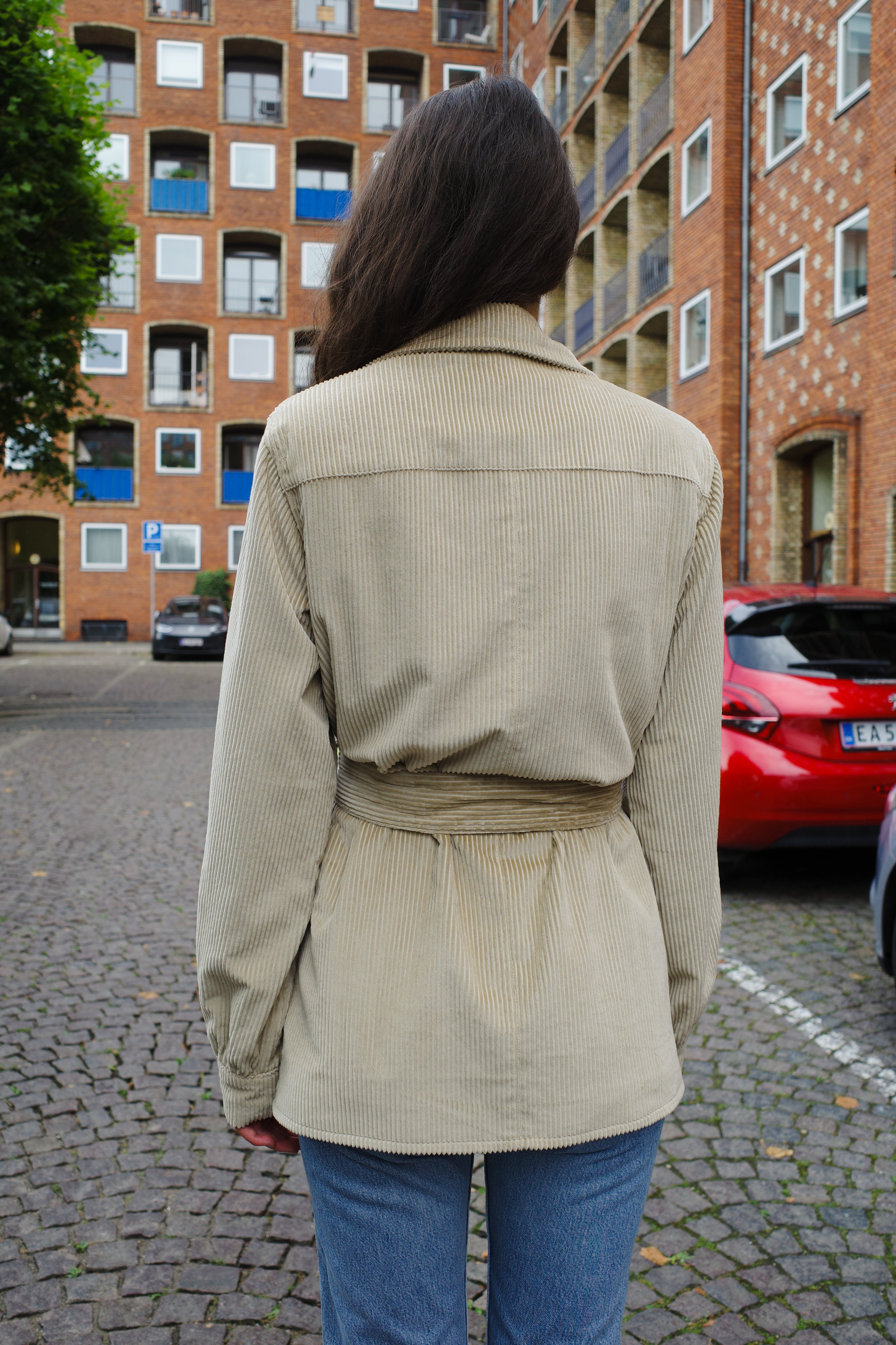 Corduroy Coco Jacket lemon embroidery