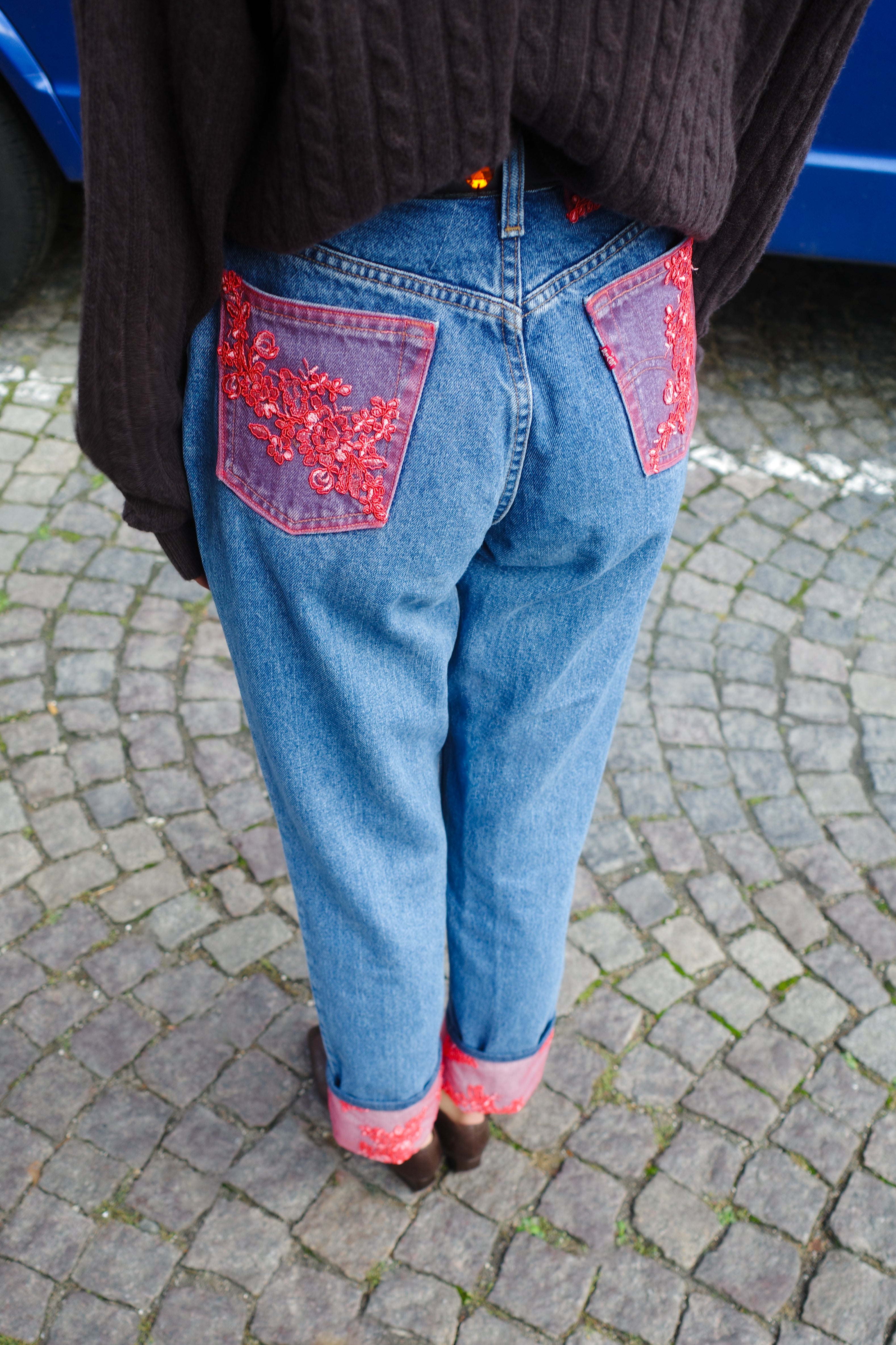 UPCYKLED denim jeans - one of a kind