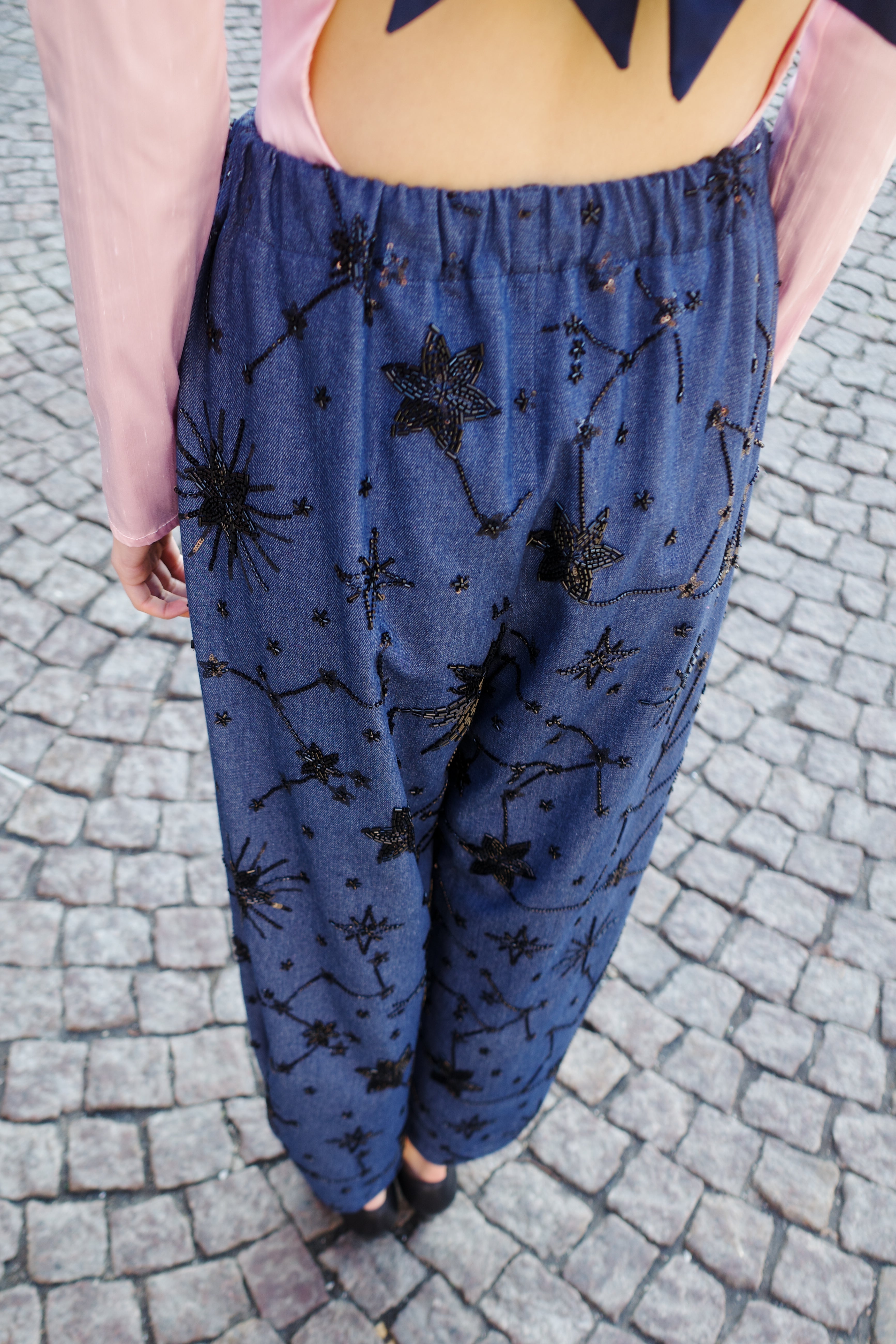 Coco pants - Denim sequins